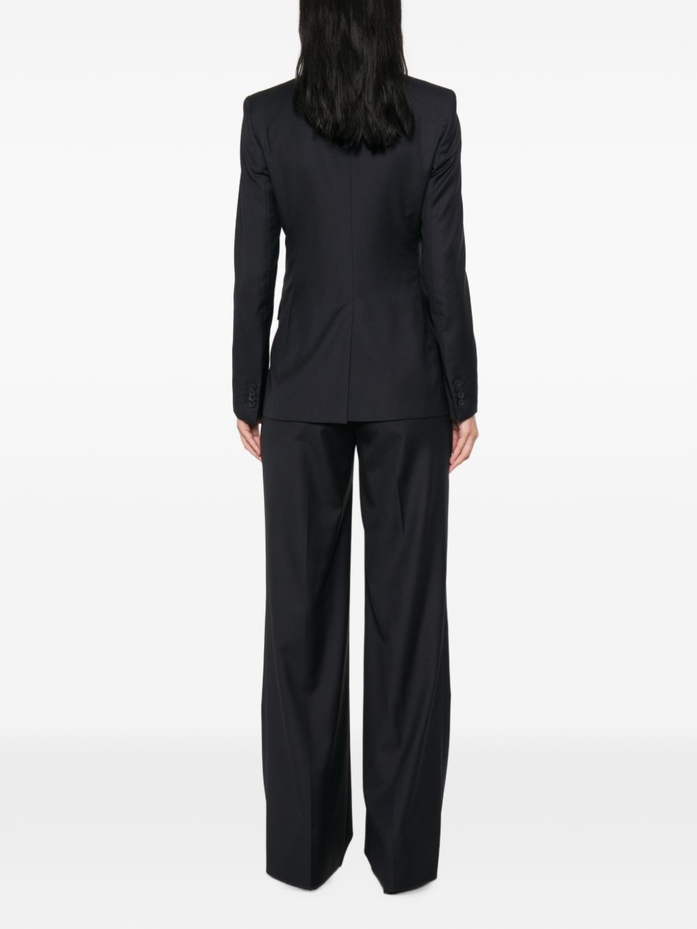 Tagliatore Wool Double-breasted Suit Jacket In Blue