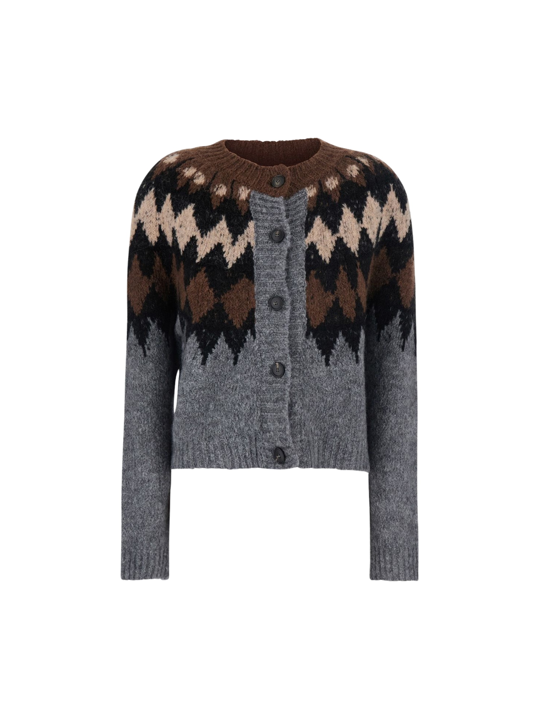 Eiko Patterned Knitted Cardigan