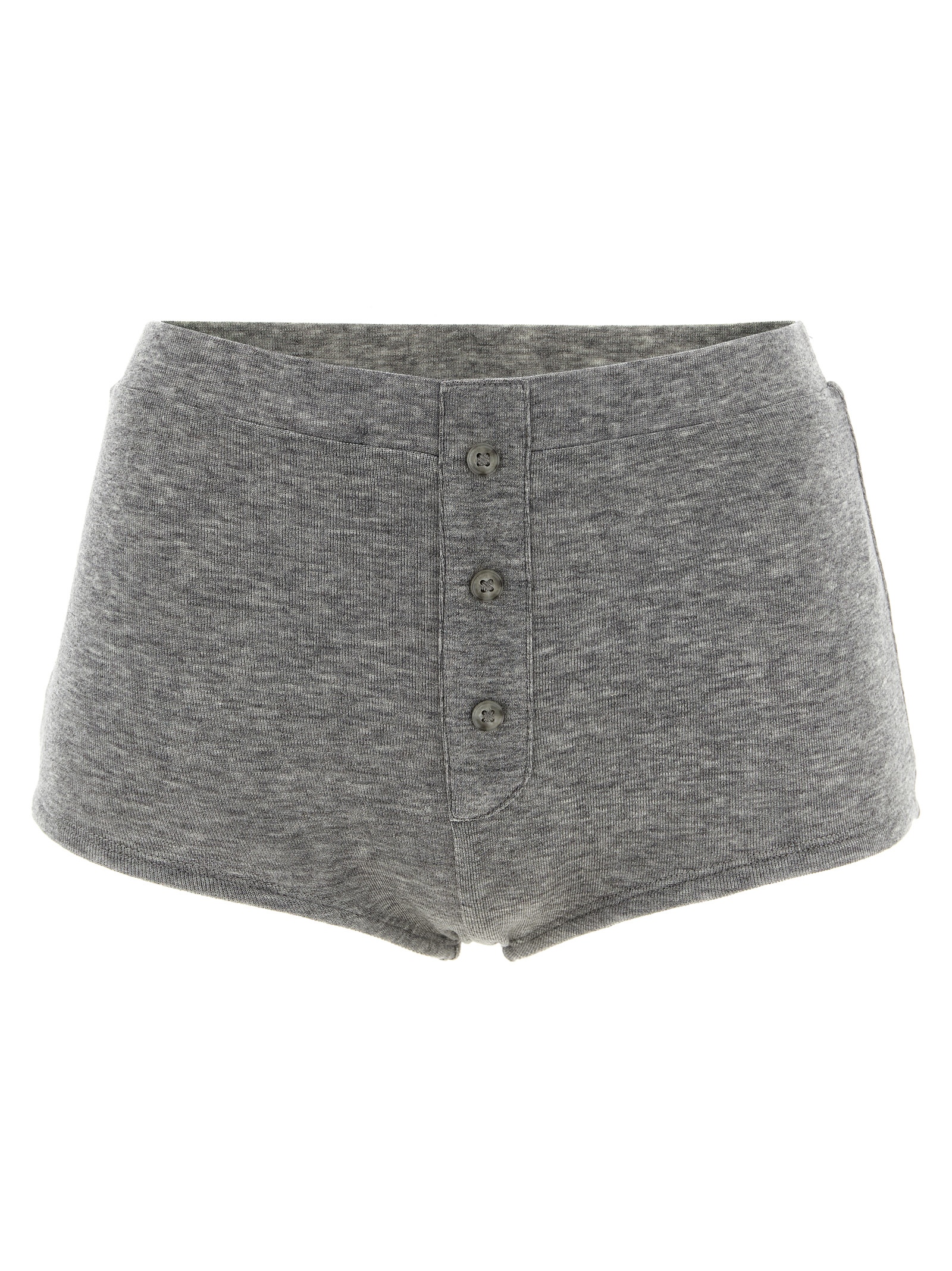 Entire Studios 'booty' Button Shorts In Grey