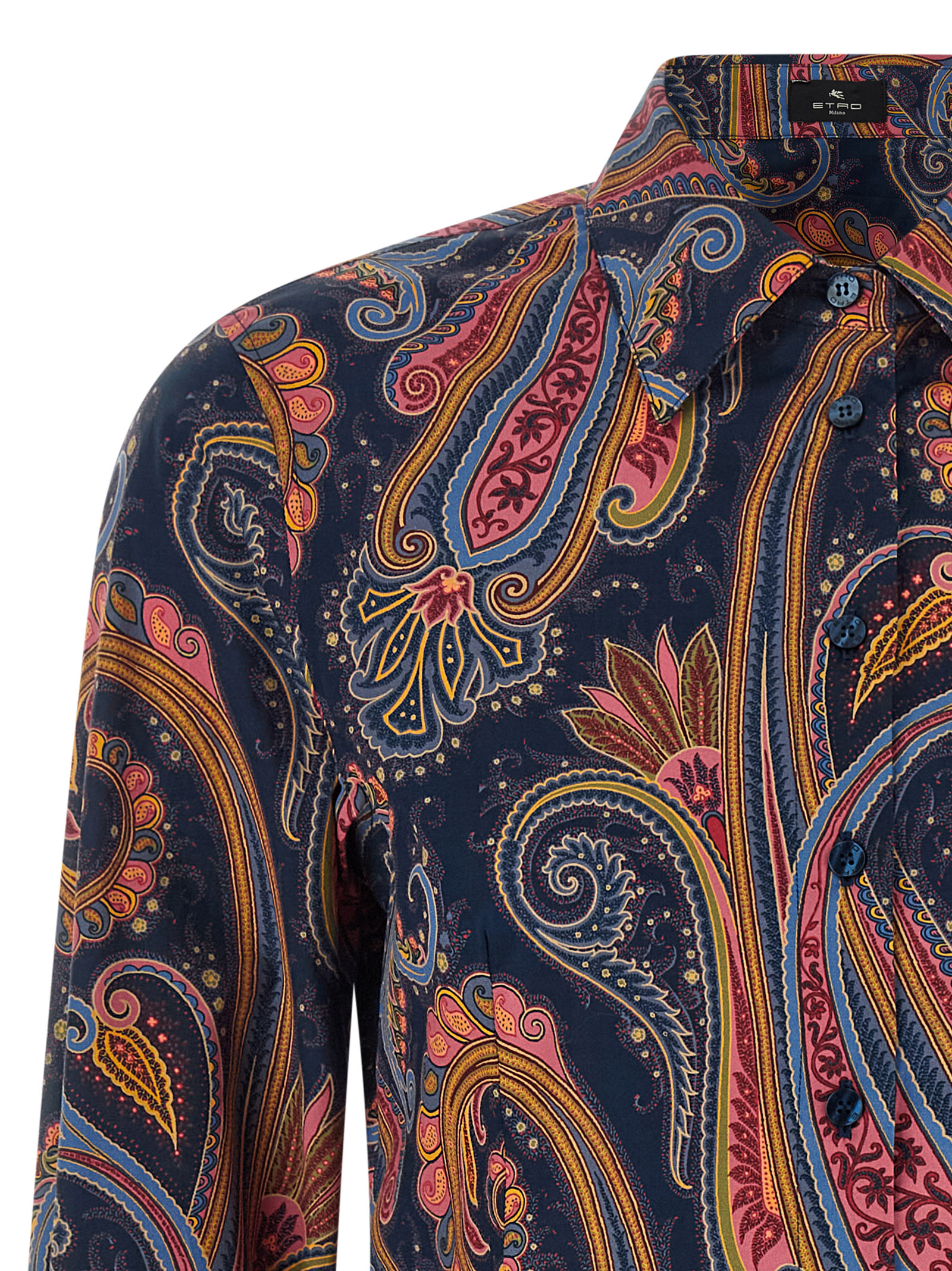 Etro Paisley-patterned Cotton Blouse In Multi