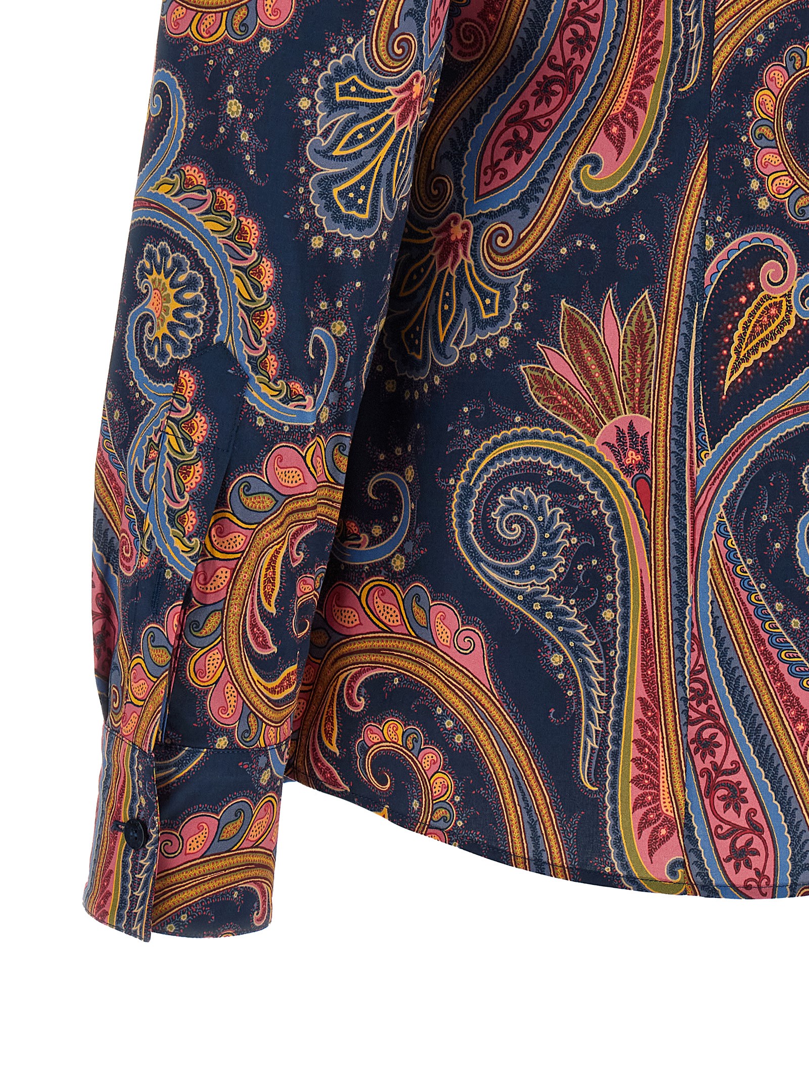 Etro Paisley-patterned Cotton Blouse In Multi