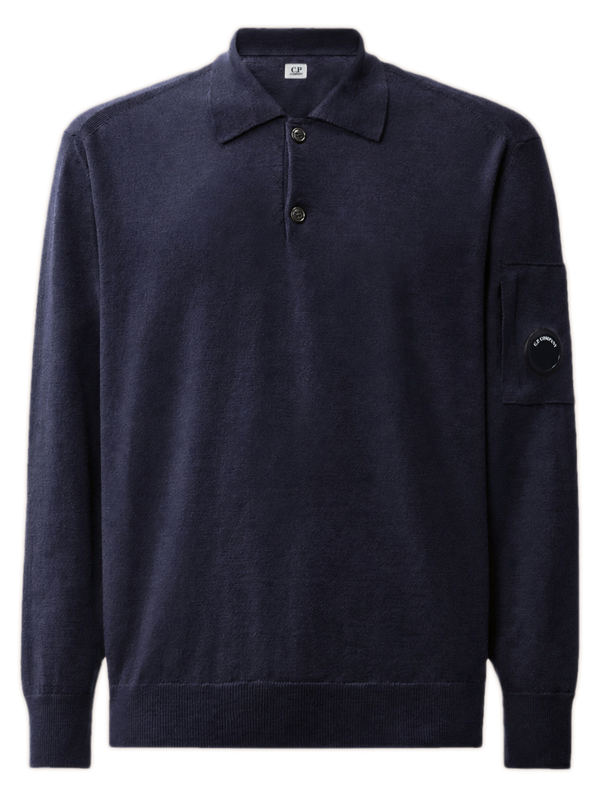 Extra-Fine Merino Wool Polo Shirt With Lens