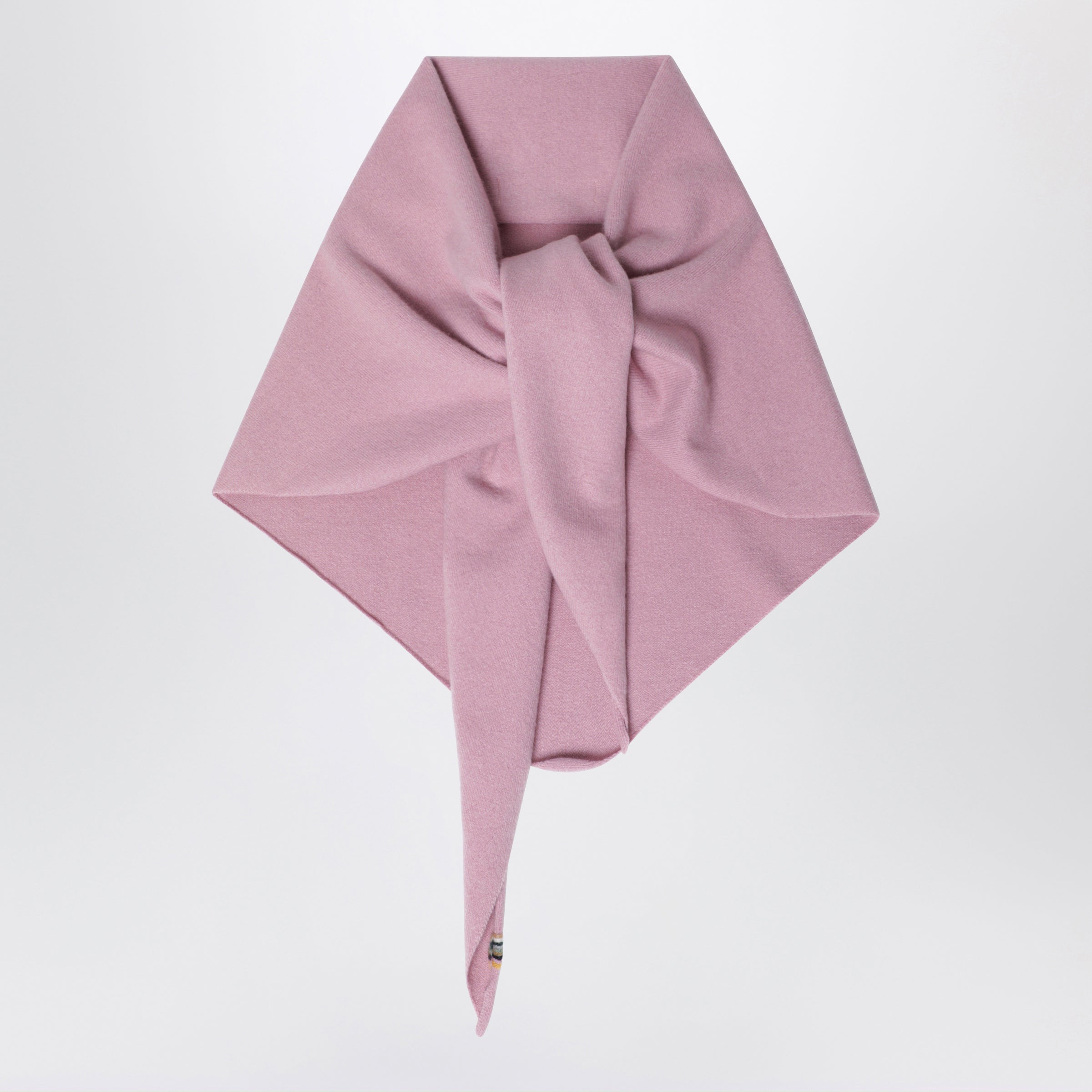 Pink Triangular Cashmere Scarf
