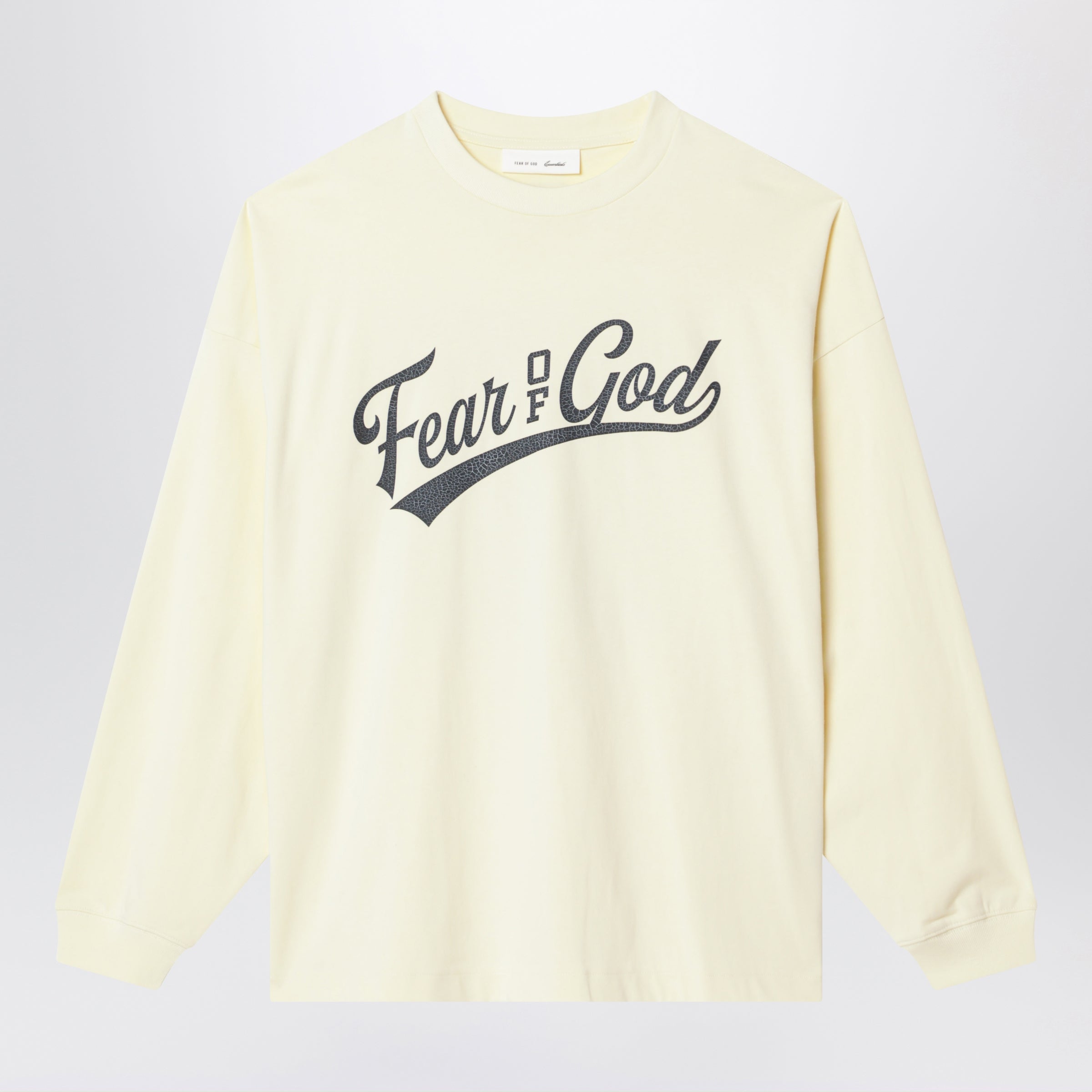 Merch Long Sleeve T-Shirt In Chalk Cotton
