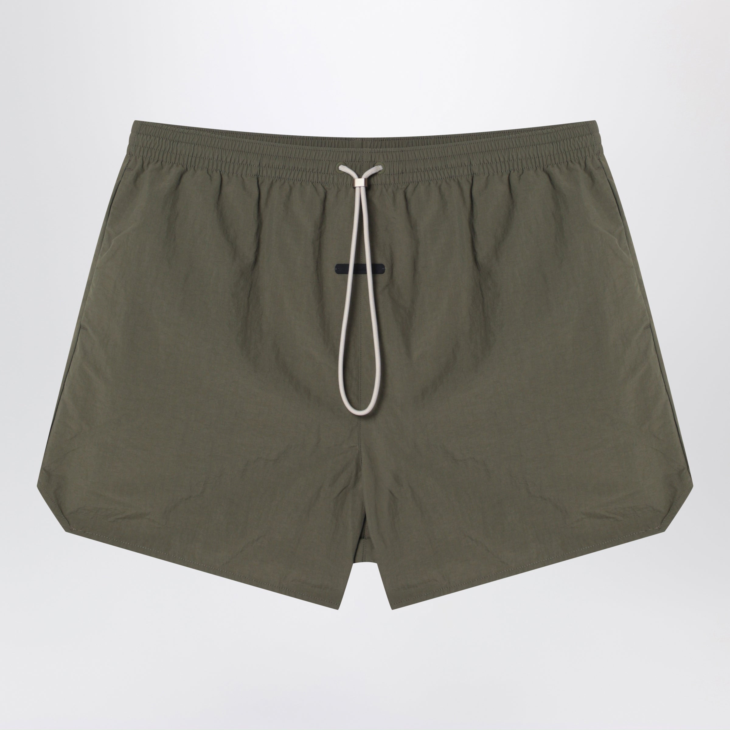 Moss Green Nylon Swim Shorts