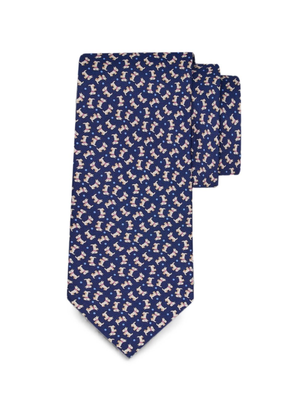 Mens Blue Silk Tie