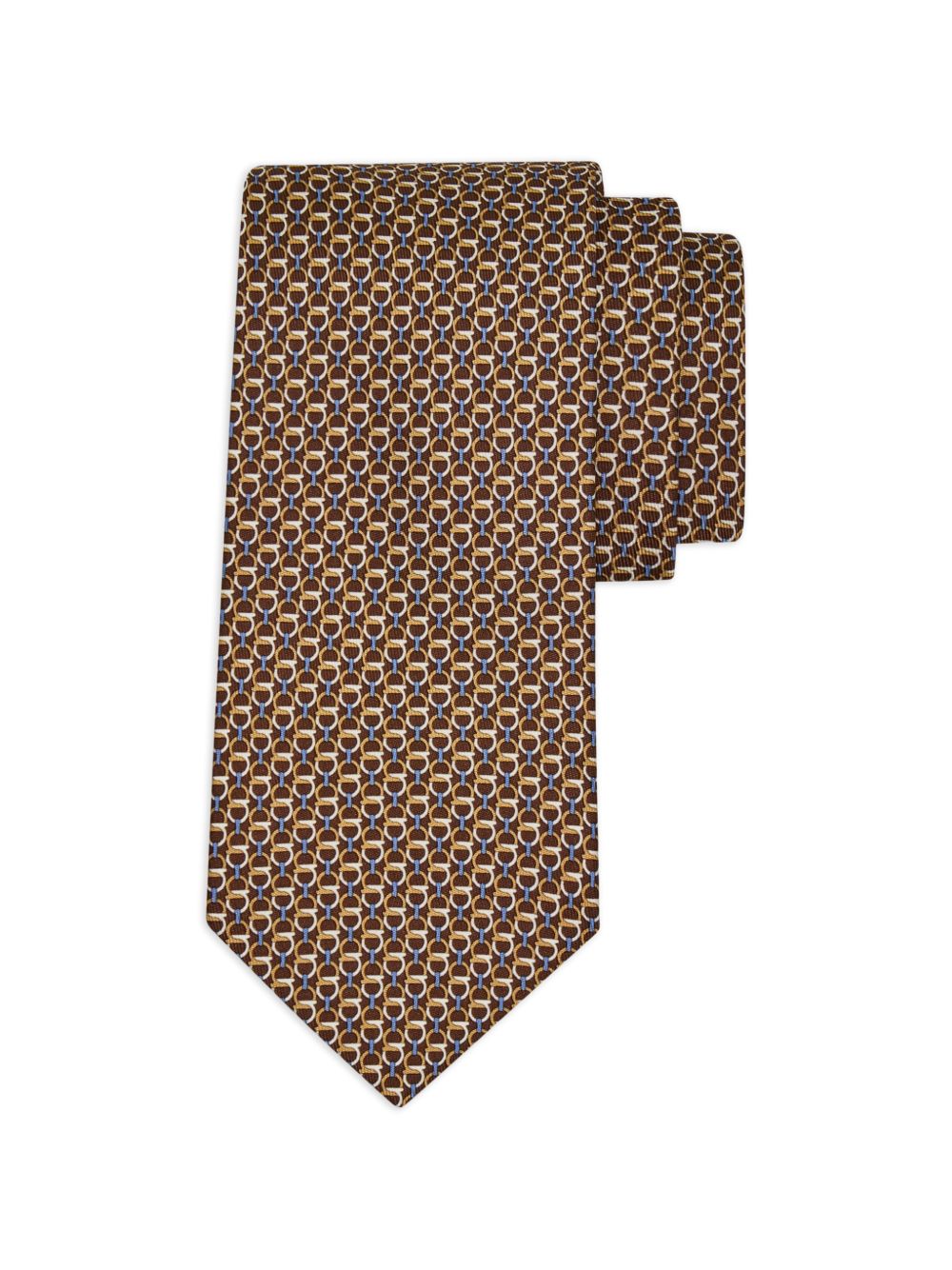Mens Brown Silk Tie