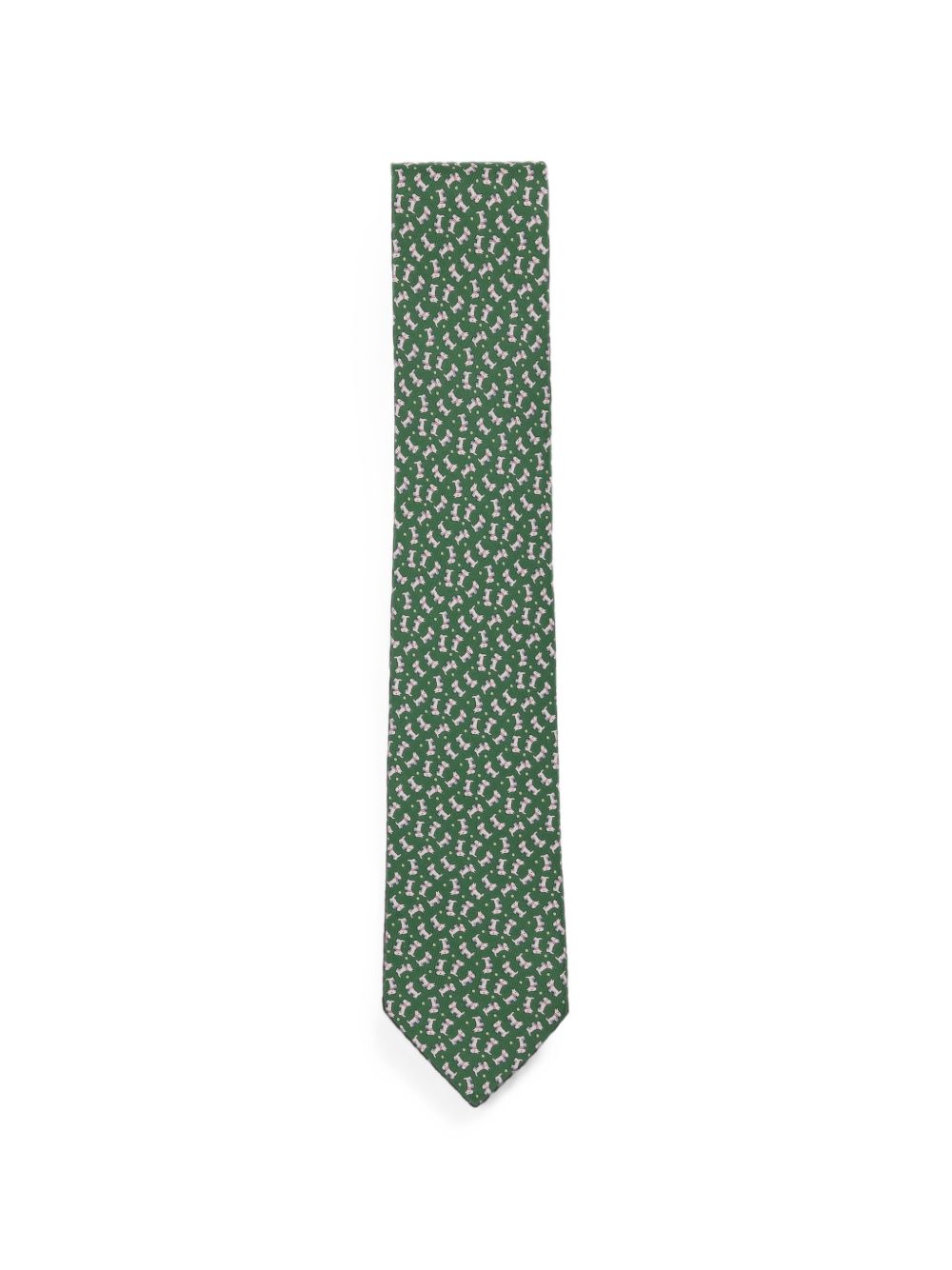 Mens Green Silk Tie