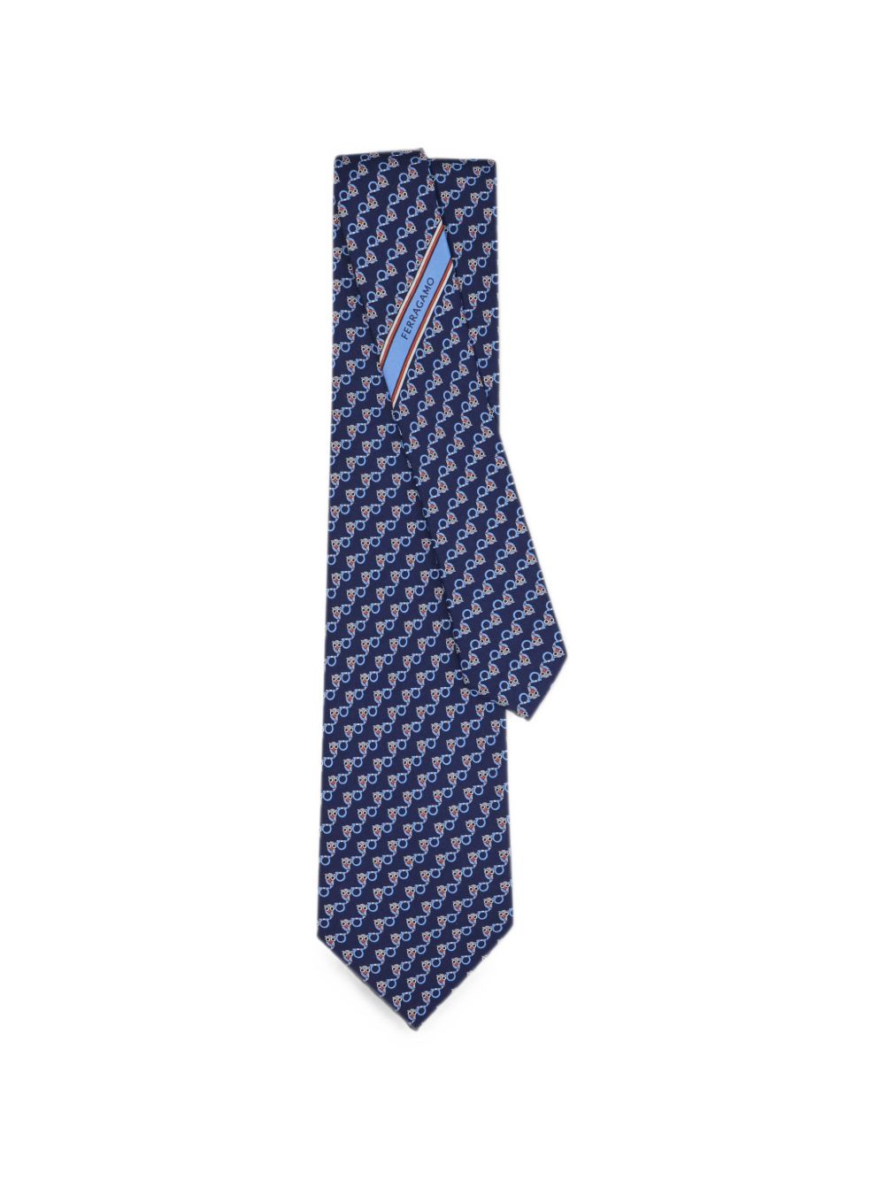 Mens Navy Silk Tie