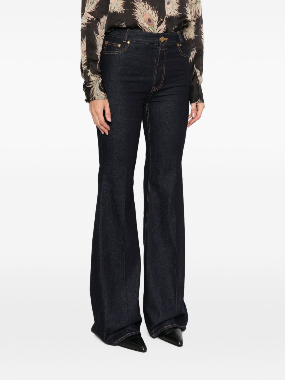 Zimmermann Flared Denim Jeans In Blue