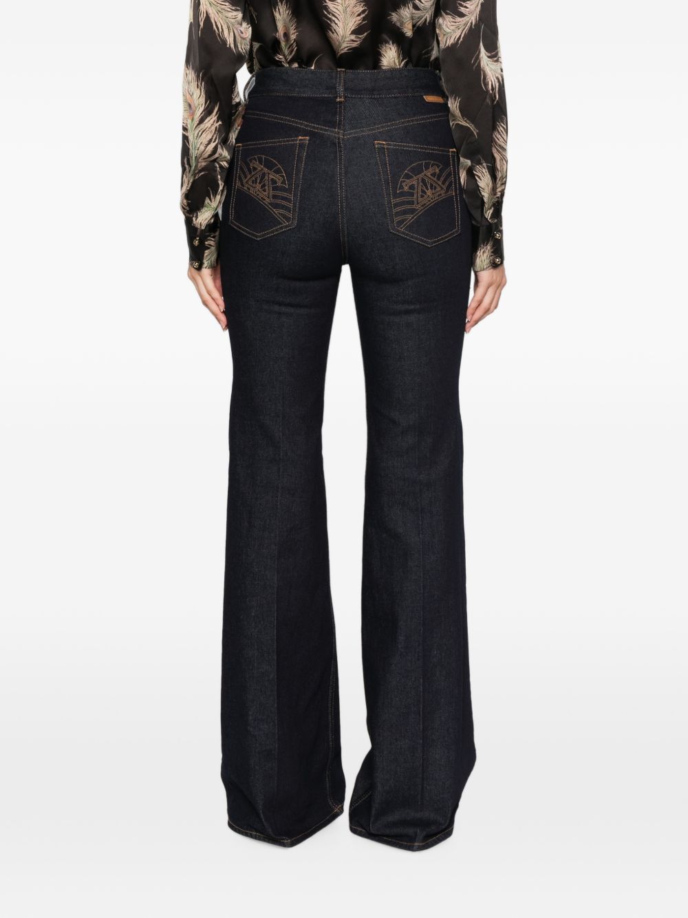 Zimmermann Flared Denim Jeans In Blue