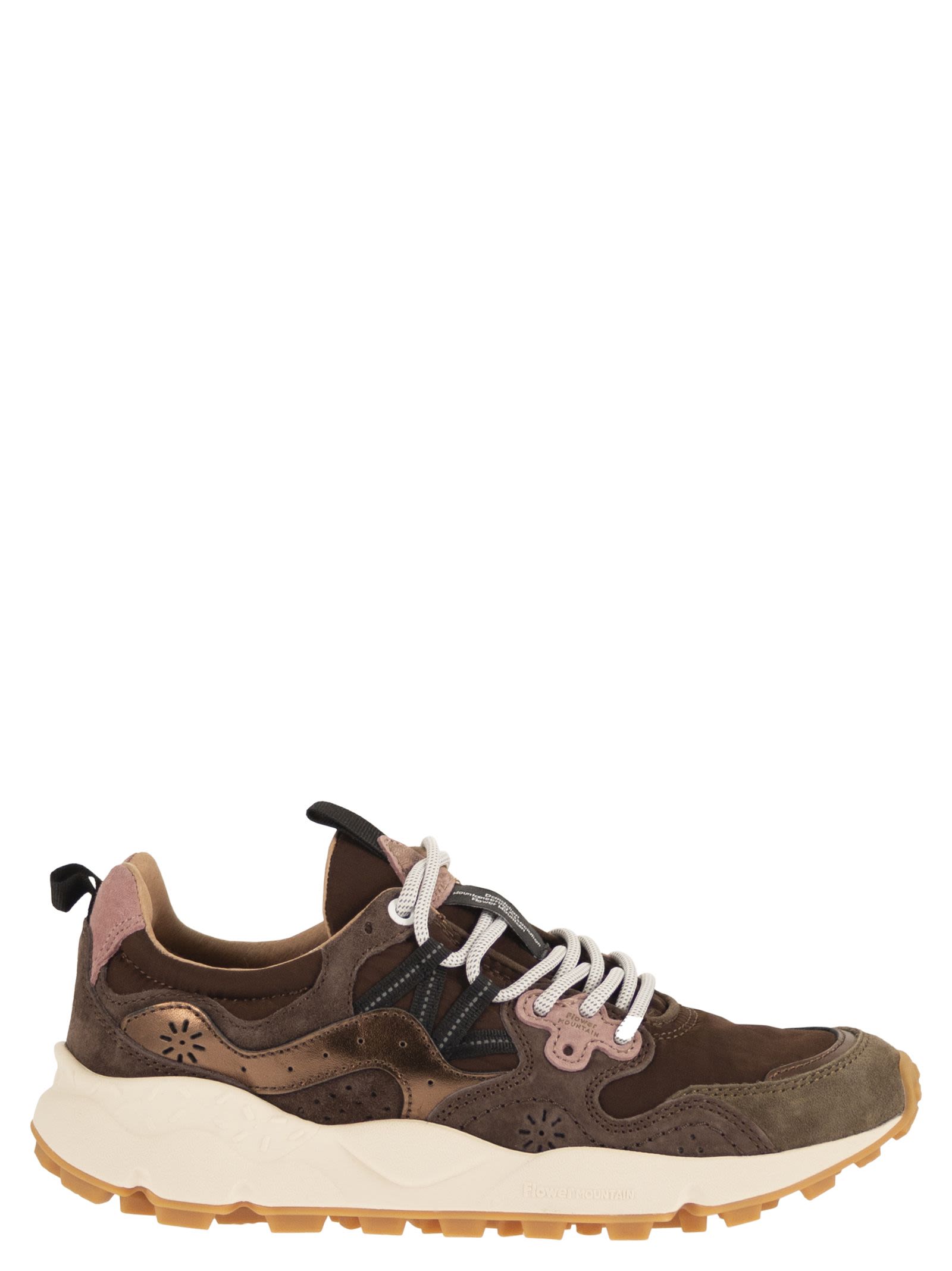 Yamano 3 - Sneakers In Suede And Technical Fabric