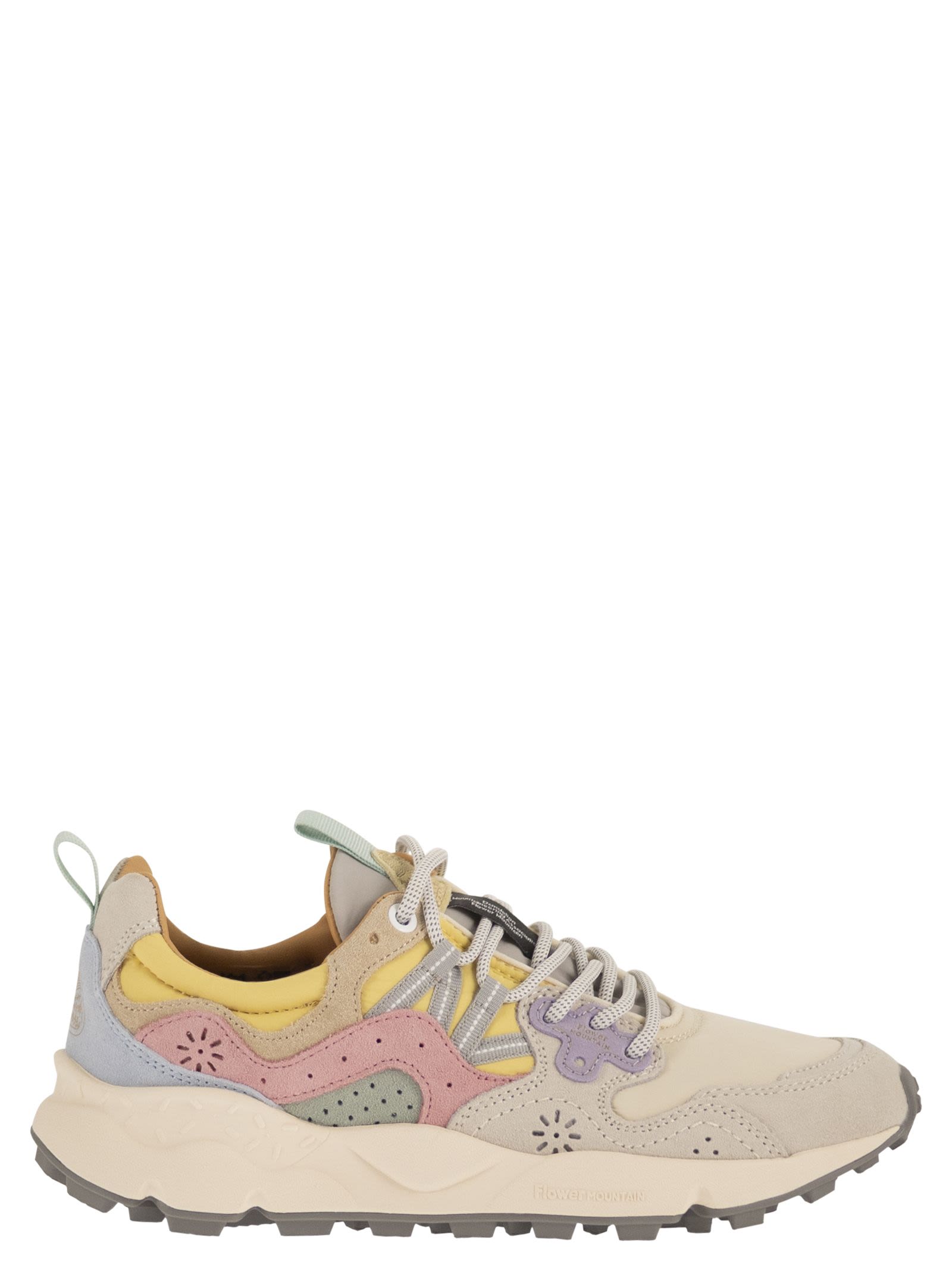 Yamano 3 - Sneakers In Suede And Technical Fabric
