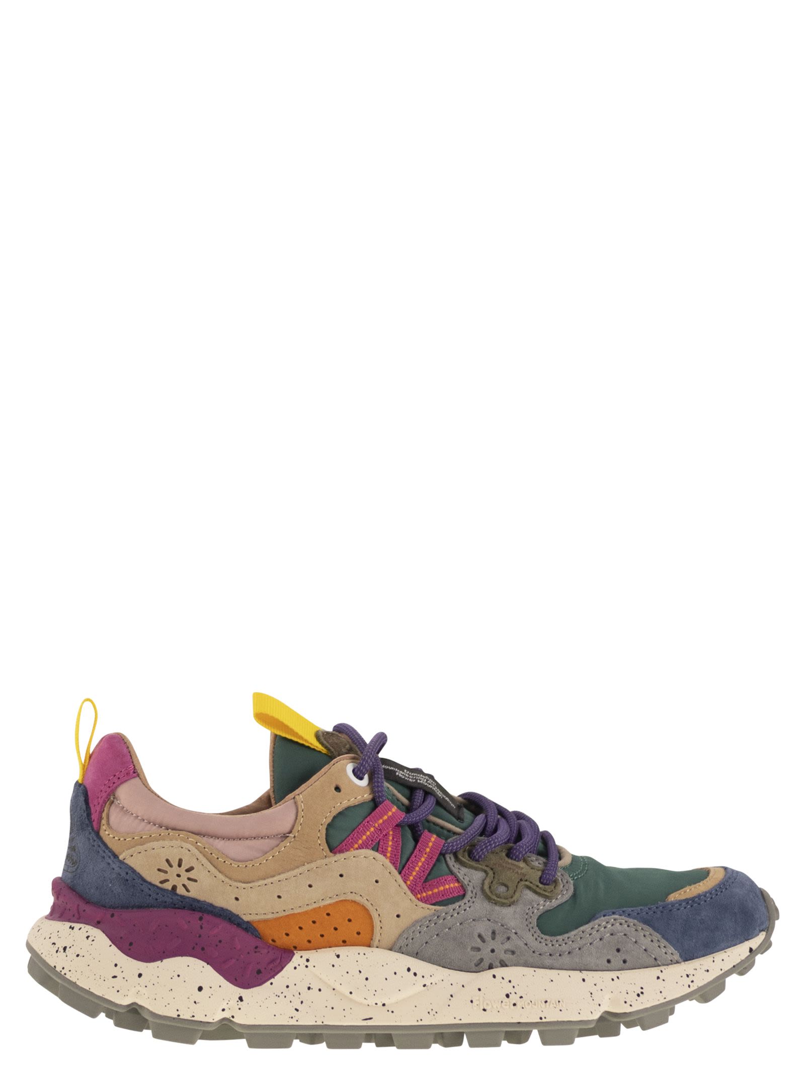 Yamano 3 - Sneakers In Suede And Technical Fabric
