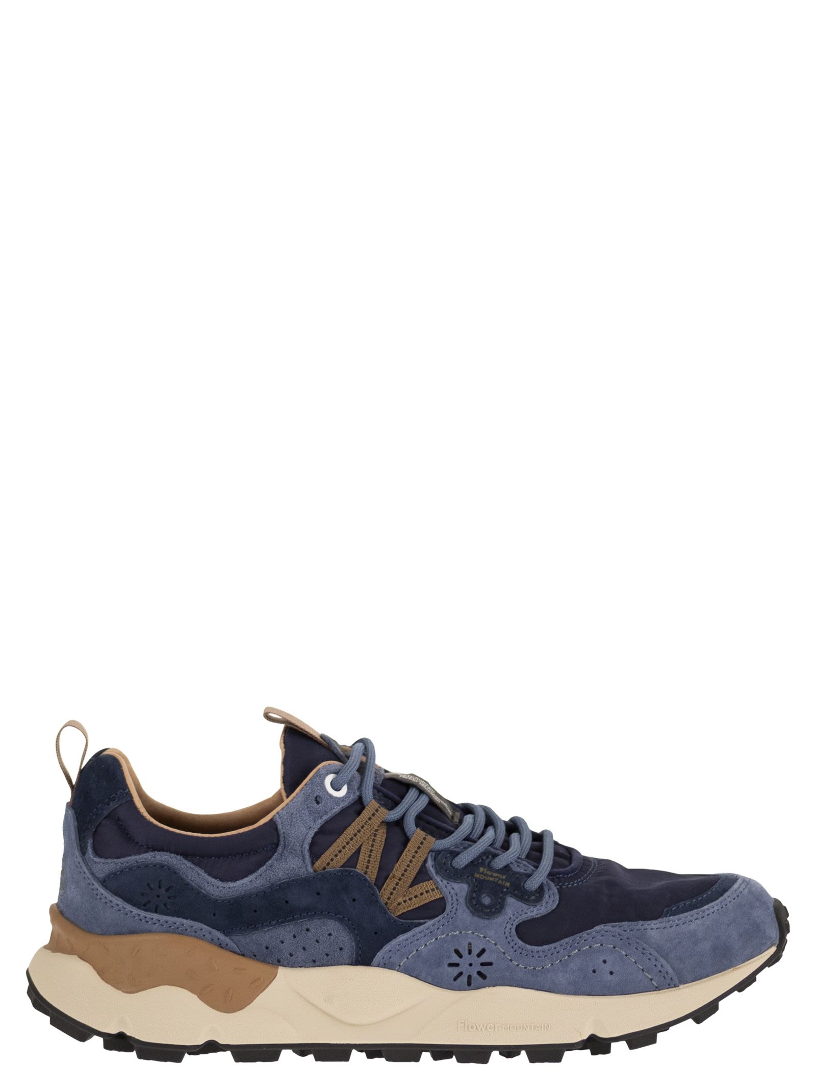 Yamano 3 - Sneakers In Suede And Technical Fabric