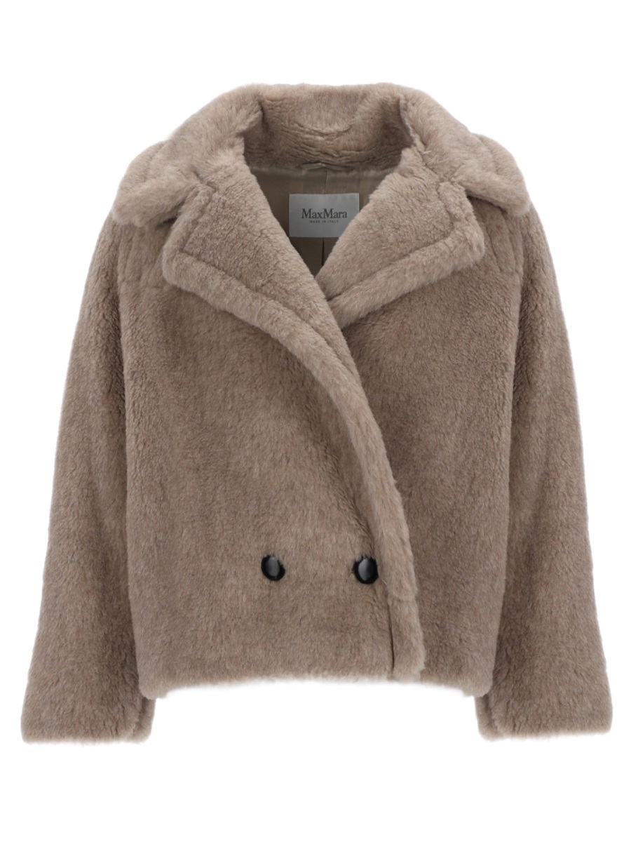 Max Mara Mxmcambusa Alpaca And Cashmere Fur Jacket In Neutral