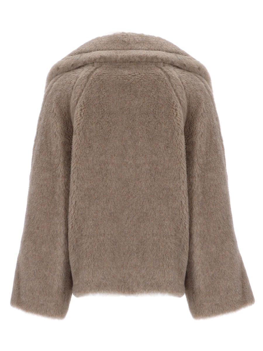 Max Mara Mxmcambusa Alpaca And Cashmere Fur Jacket In Neutral