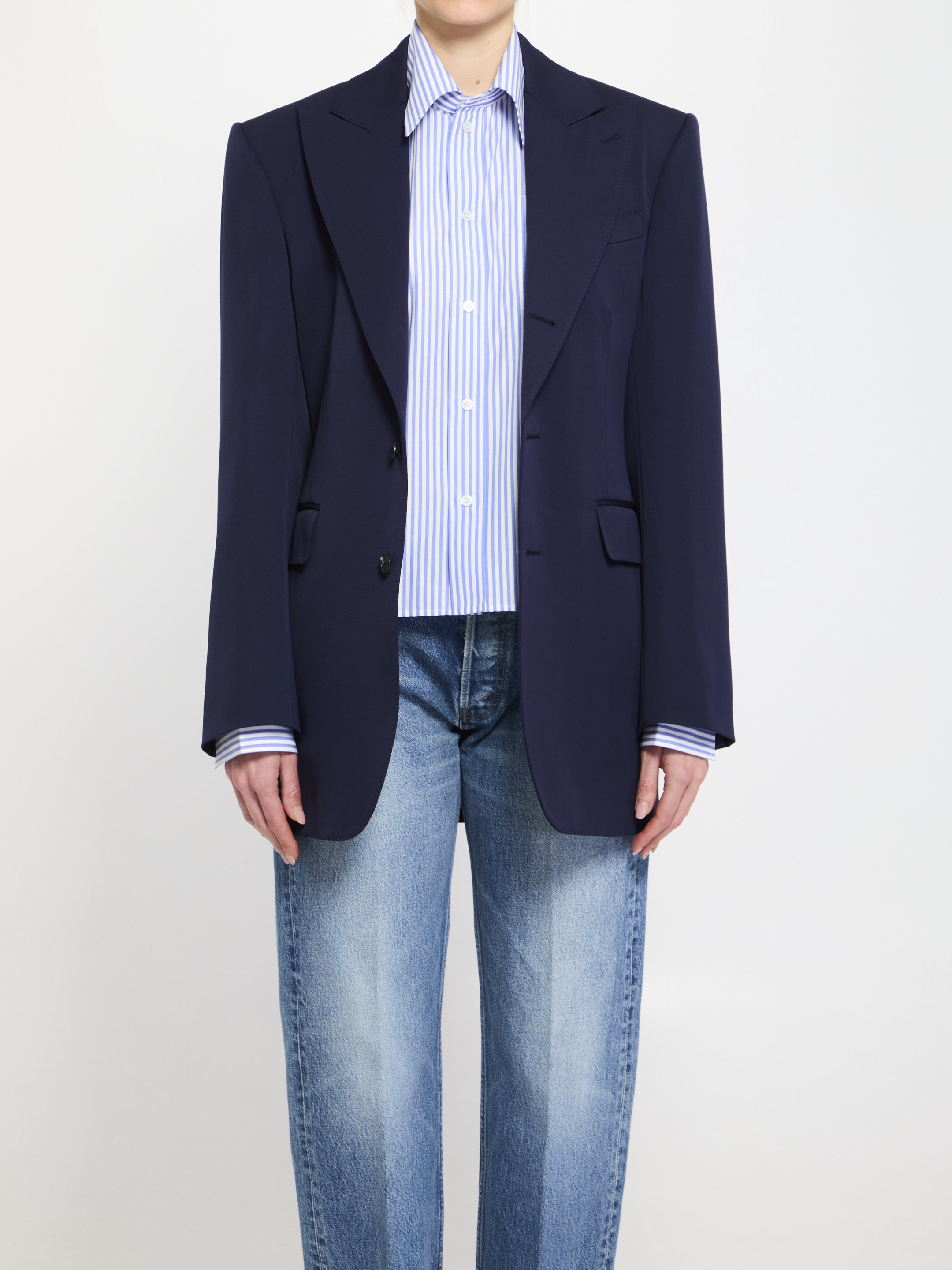 Celine Giacca Colonne In Blue