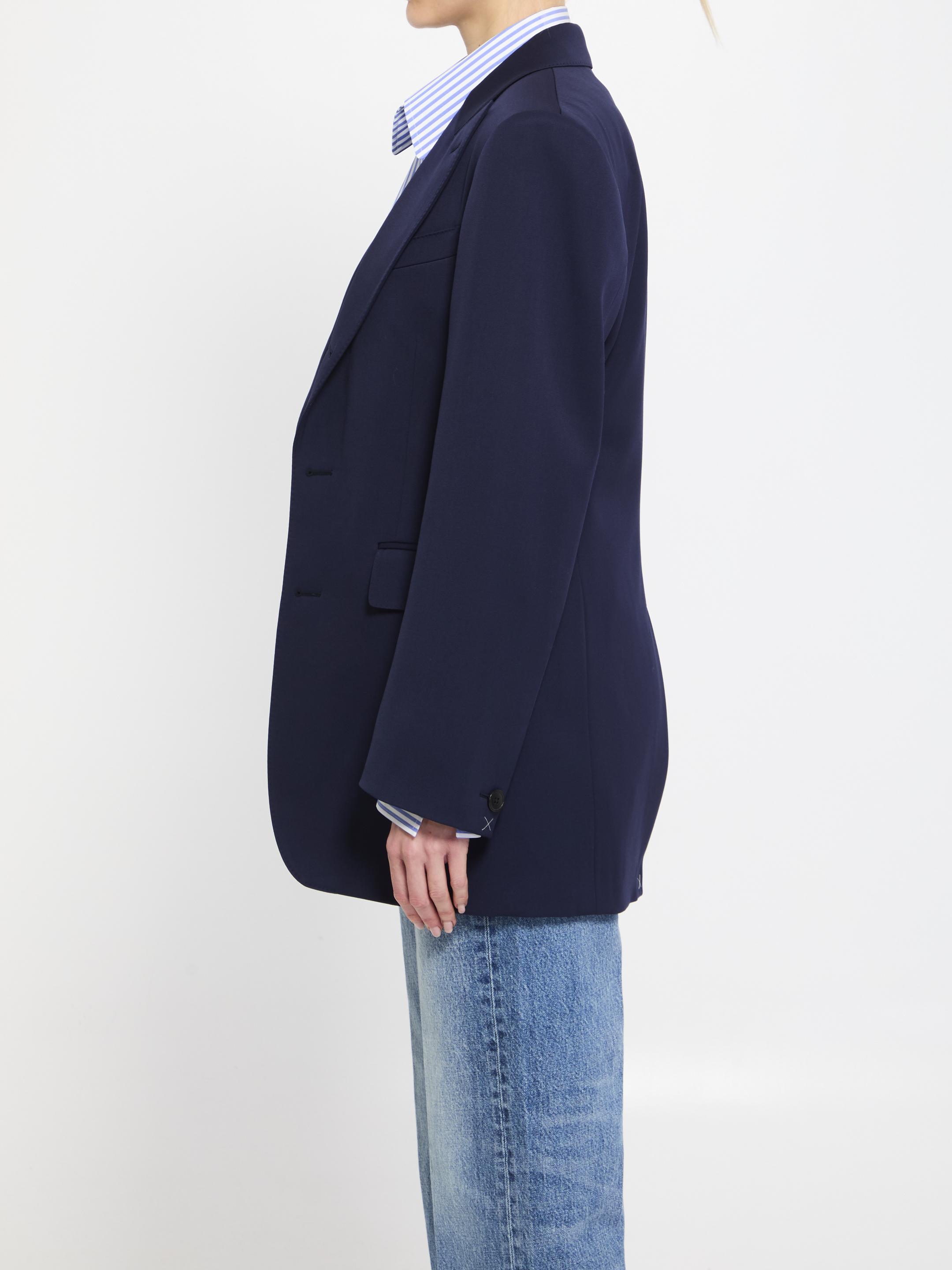 Celine Giacca Colonne In Blue