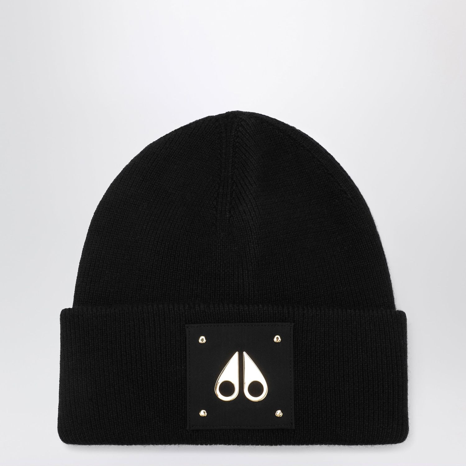 Gold Series Icon Black Wool Beanie