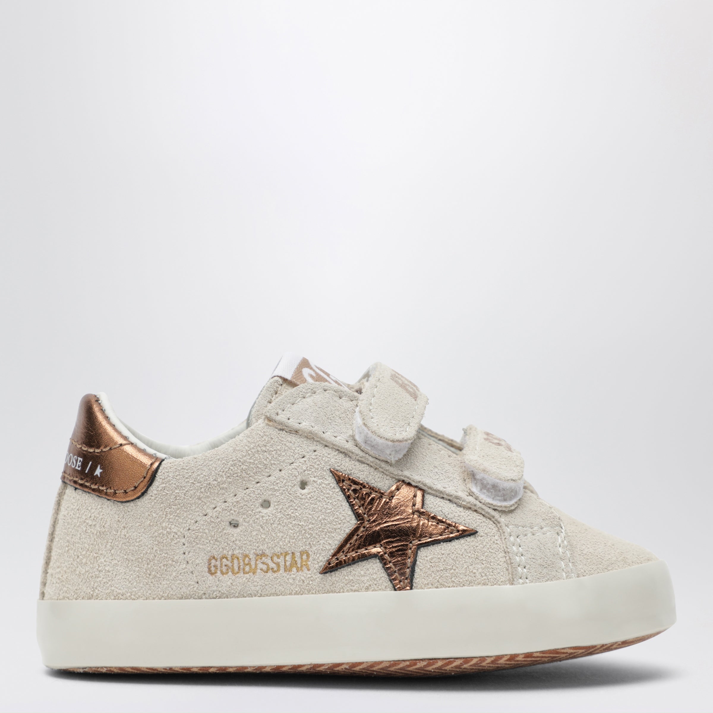Baby Old School Sneakers In Beige/Copper