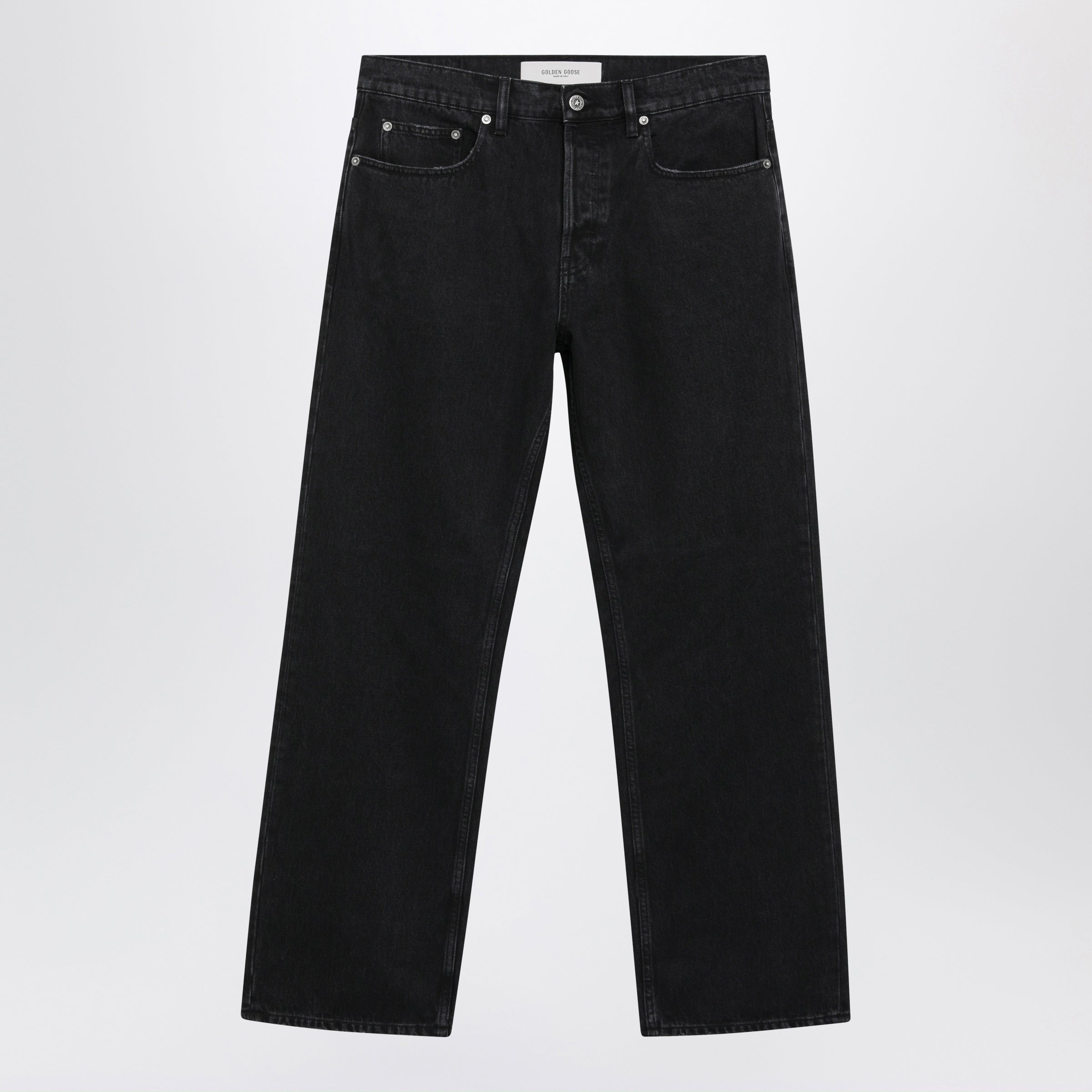 Vintage-Effect Black Jeans