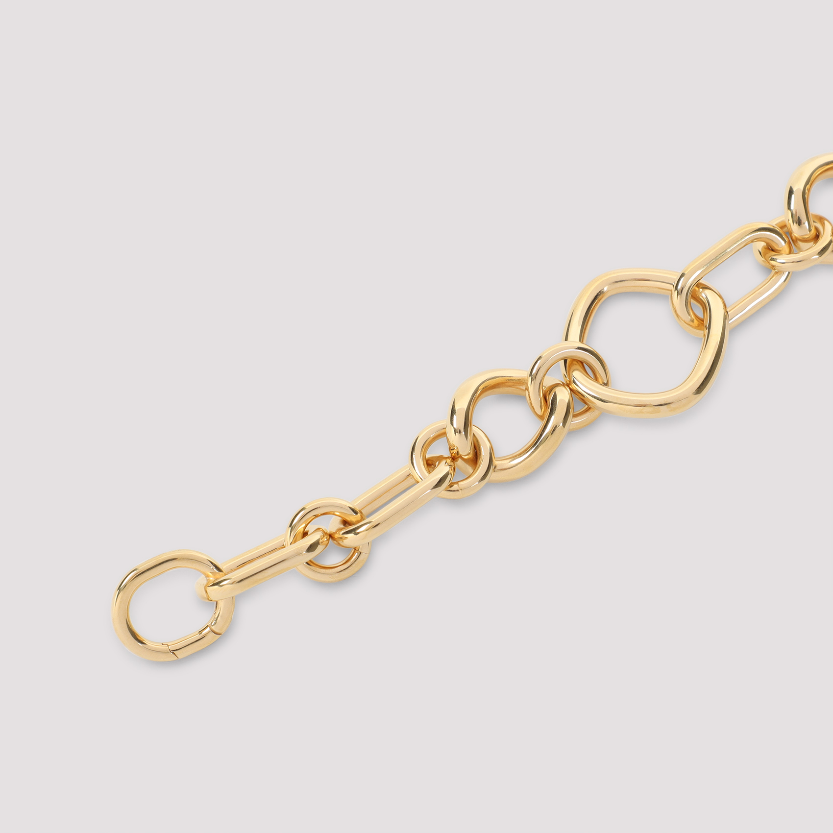 Celine Gold Brass Modern Thin Gourmette Bracelet In Gold