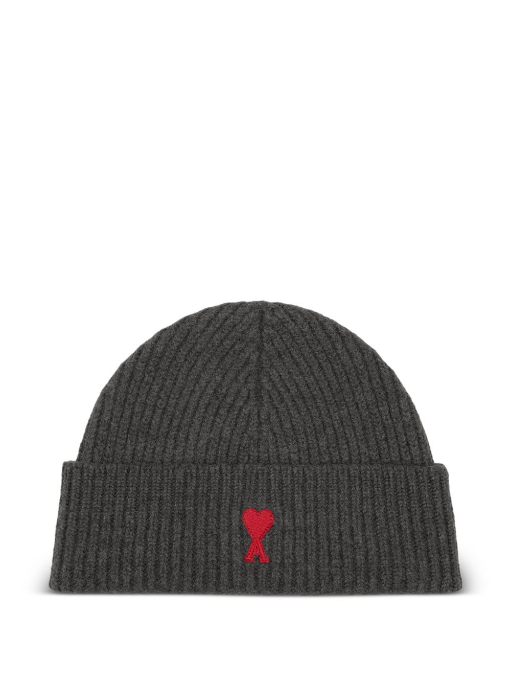 Grey Ami De Coeur Beanie In Wool