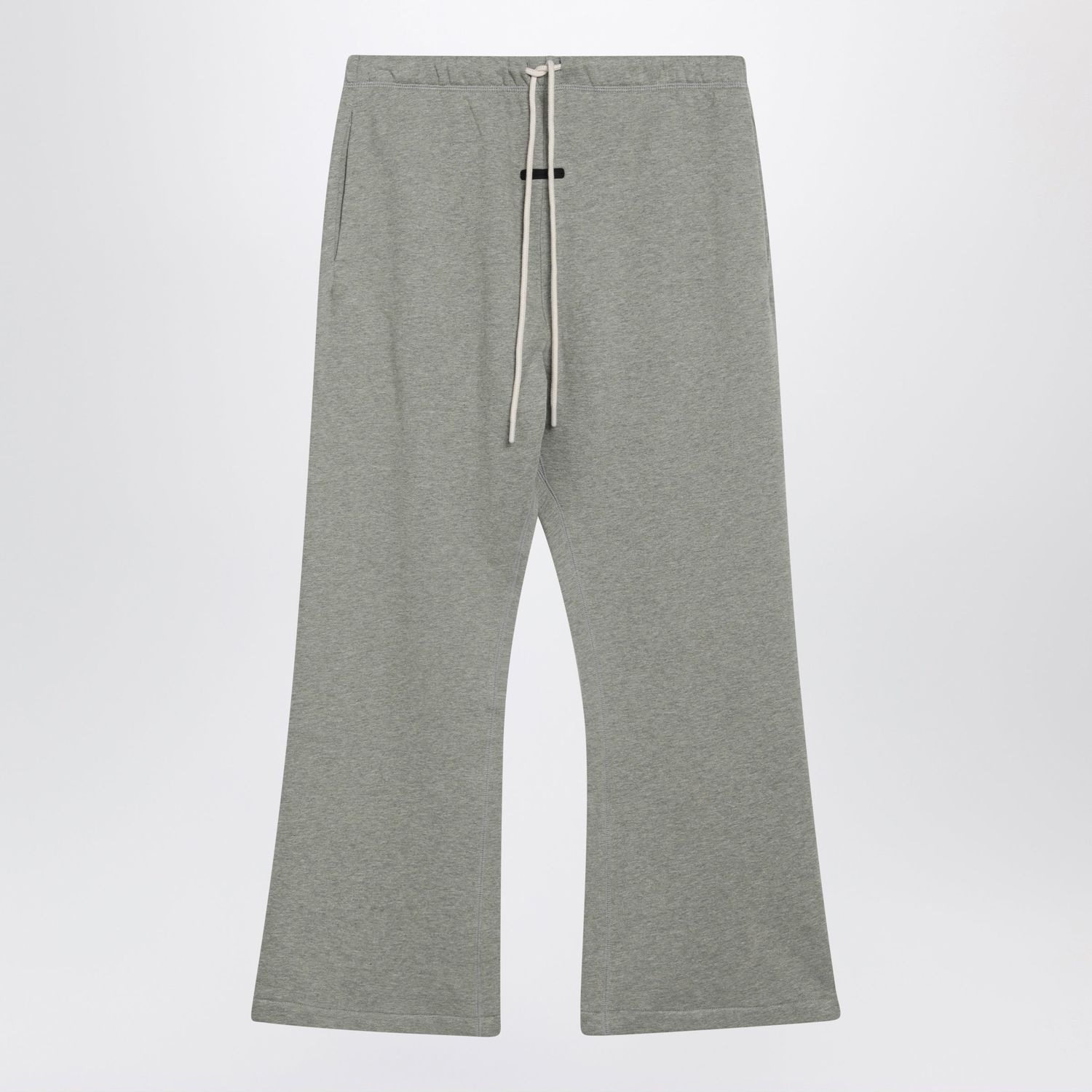 Grey Flare Cotton Jogging Trousers