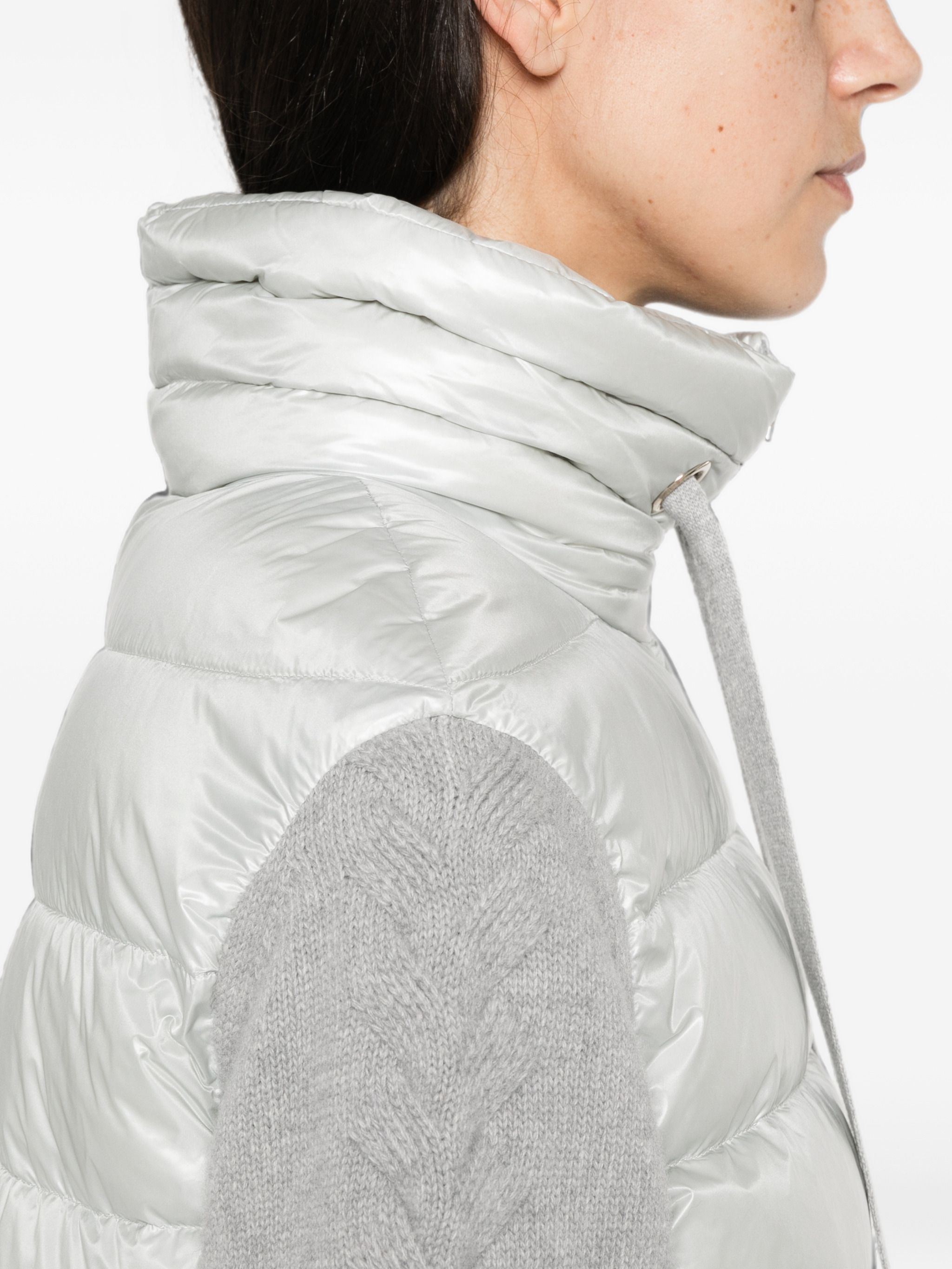Herno Grey Polyamide Long Parka In Grey