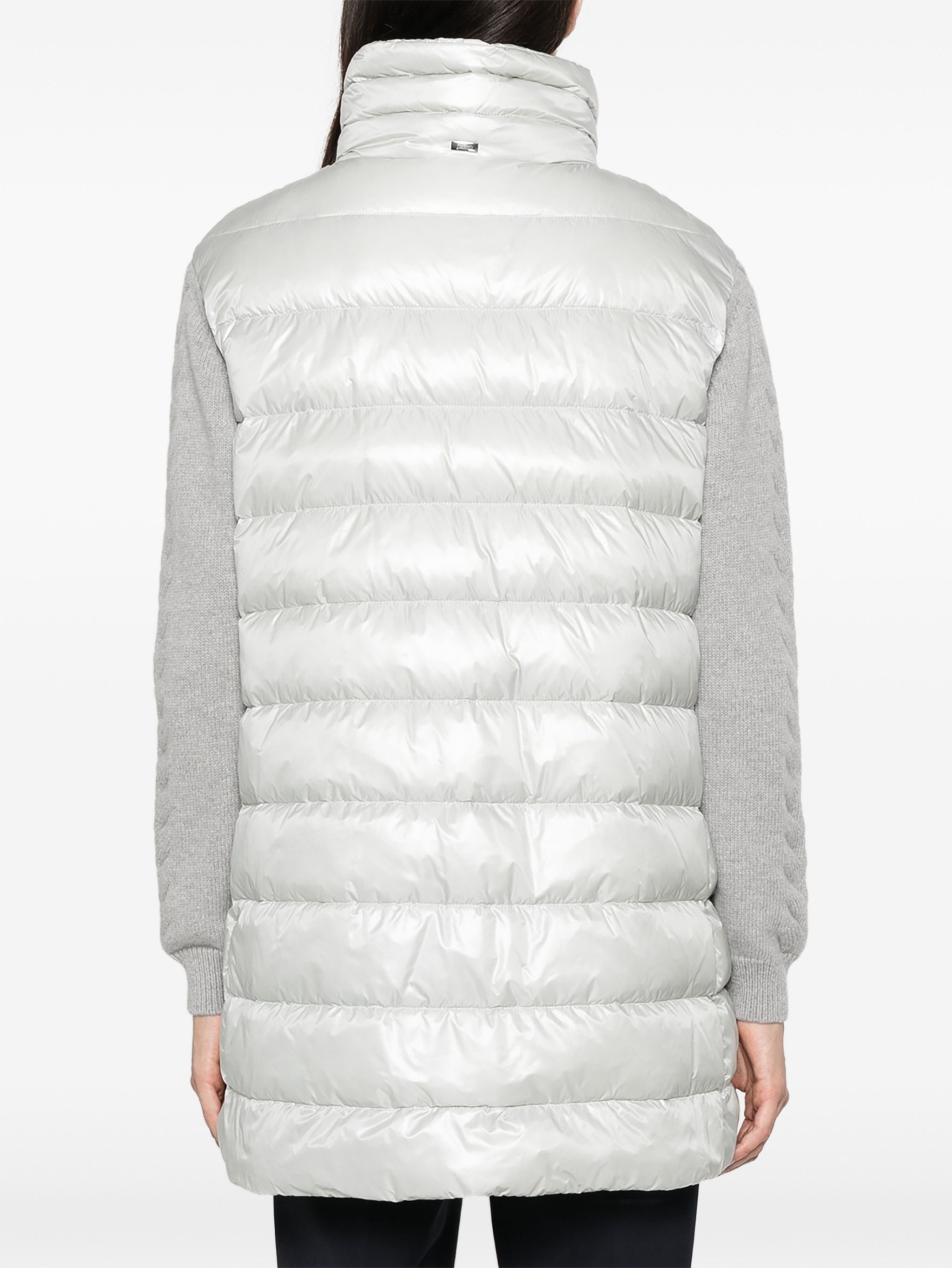 Herno Grey Polyamide Long Parka In Grey