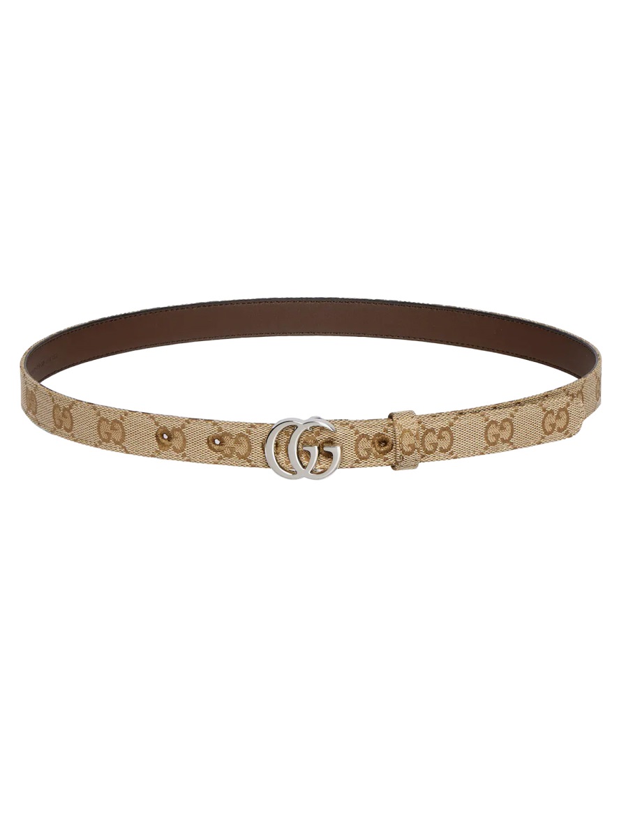 Gucci Gg Marmont Belt In Beige