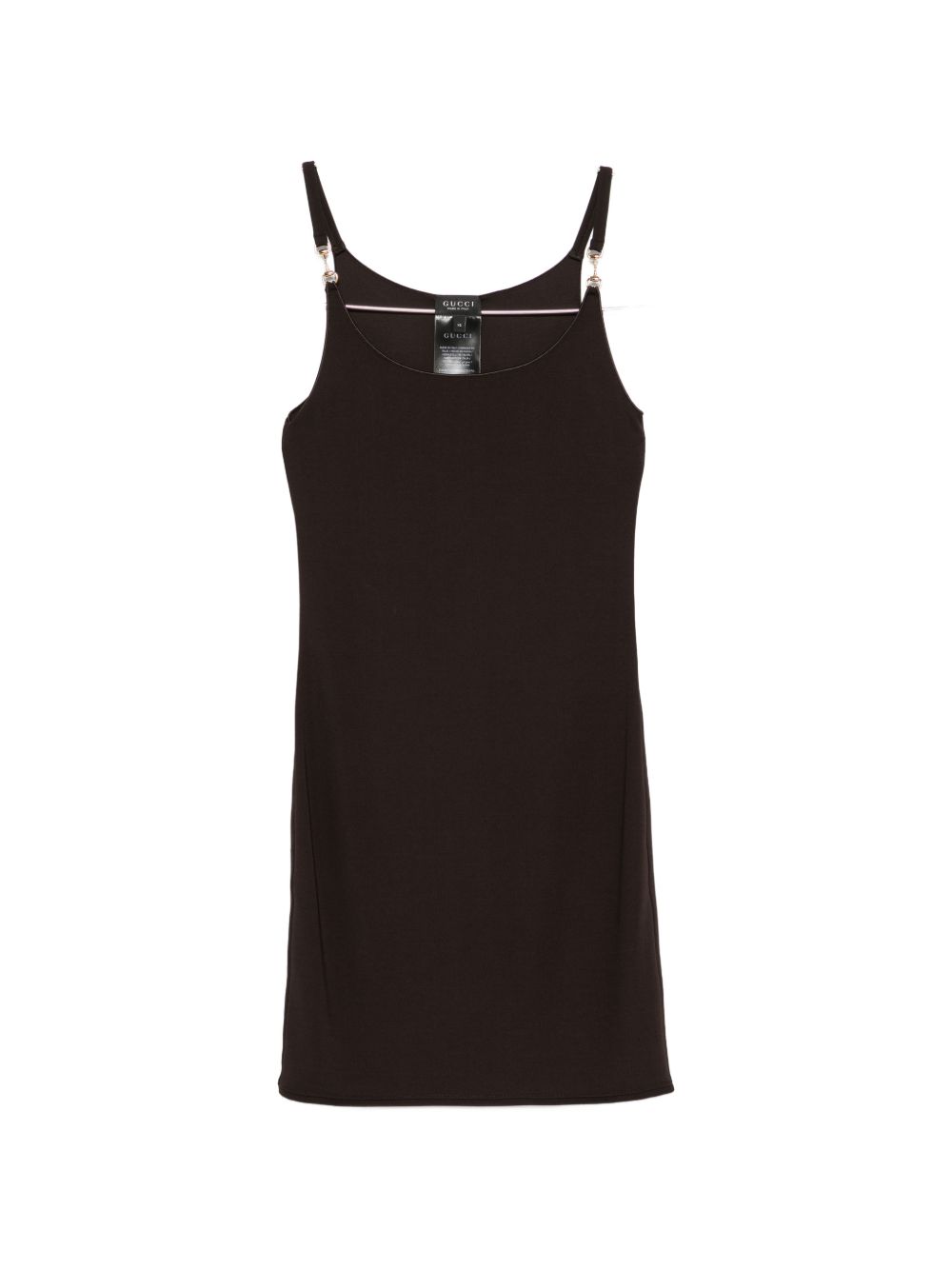 Horsebit Viscose Mini Dress