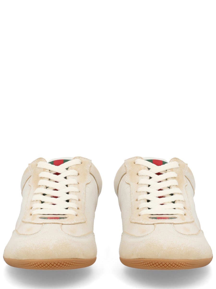 Gucci Leather Sneakers In White