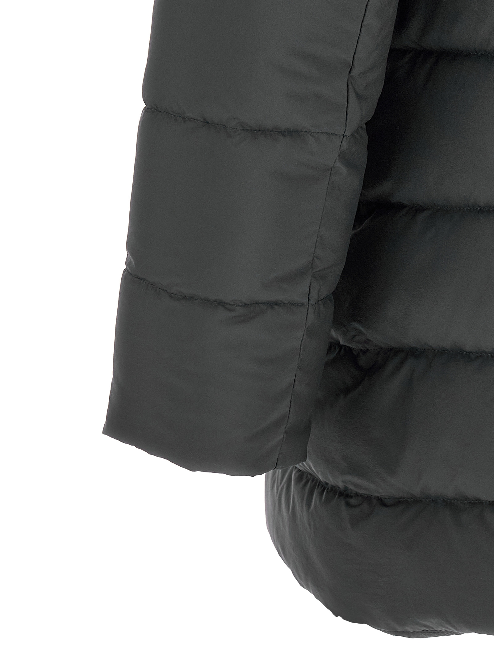 Herno Dark Grey Quilted Jacket In Gray