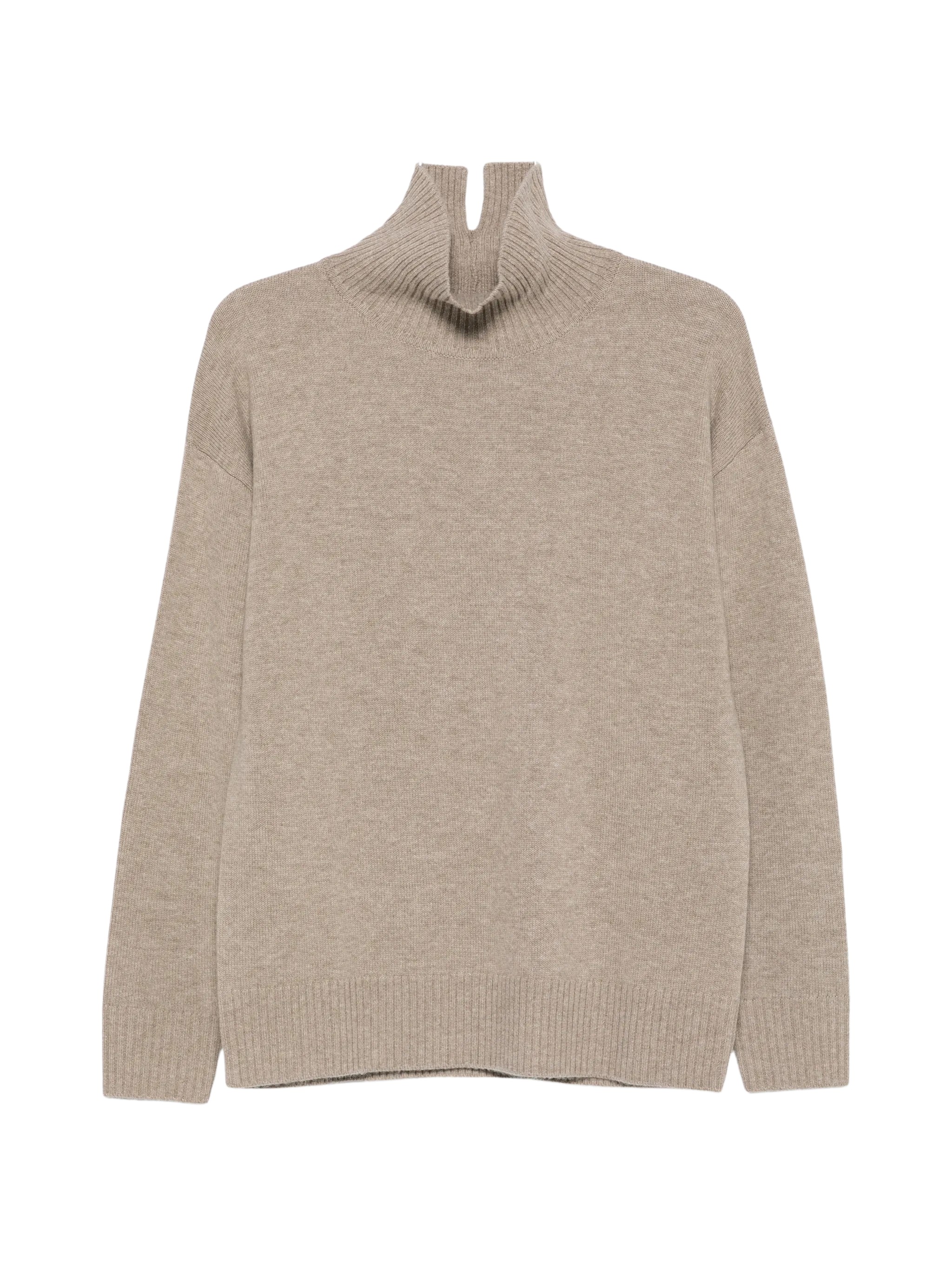 High-Neck Knitted Sweater