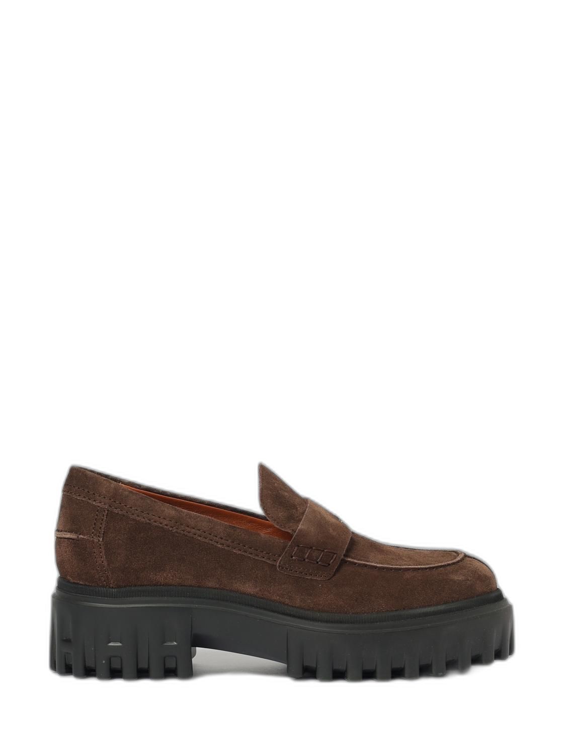 Dark Brown Leather Rubber Shoes