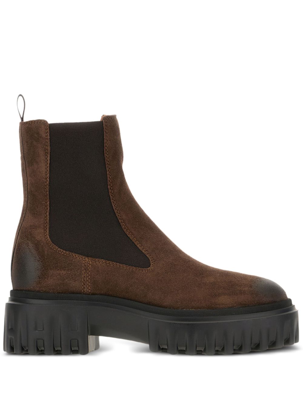 Dark Brown Leather Rubber Shoes