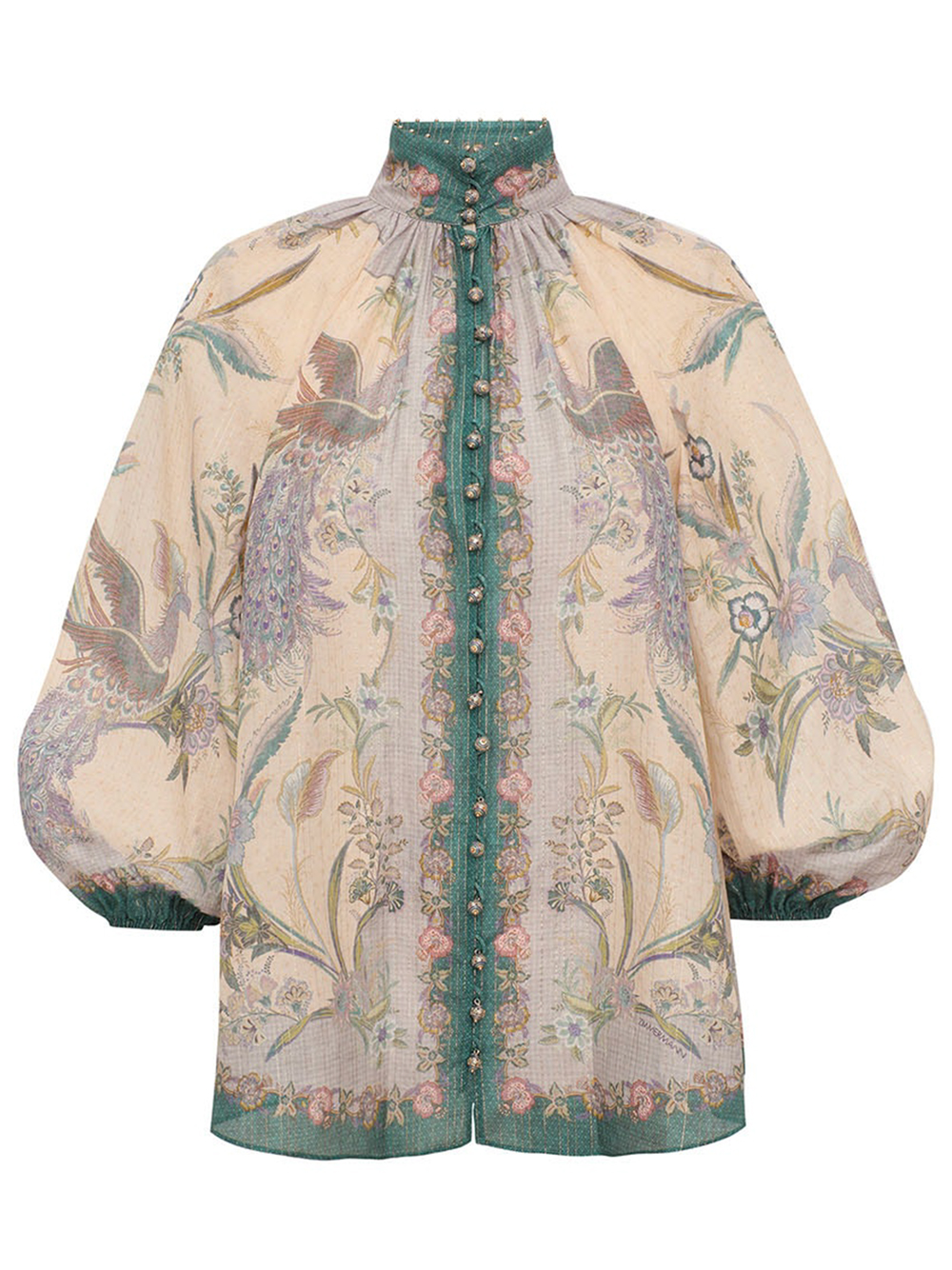Zimmermann Indra Cotton And Silk Blouse In White