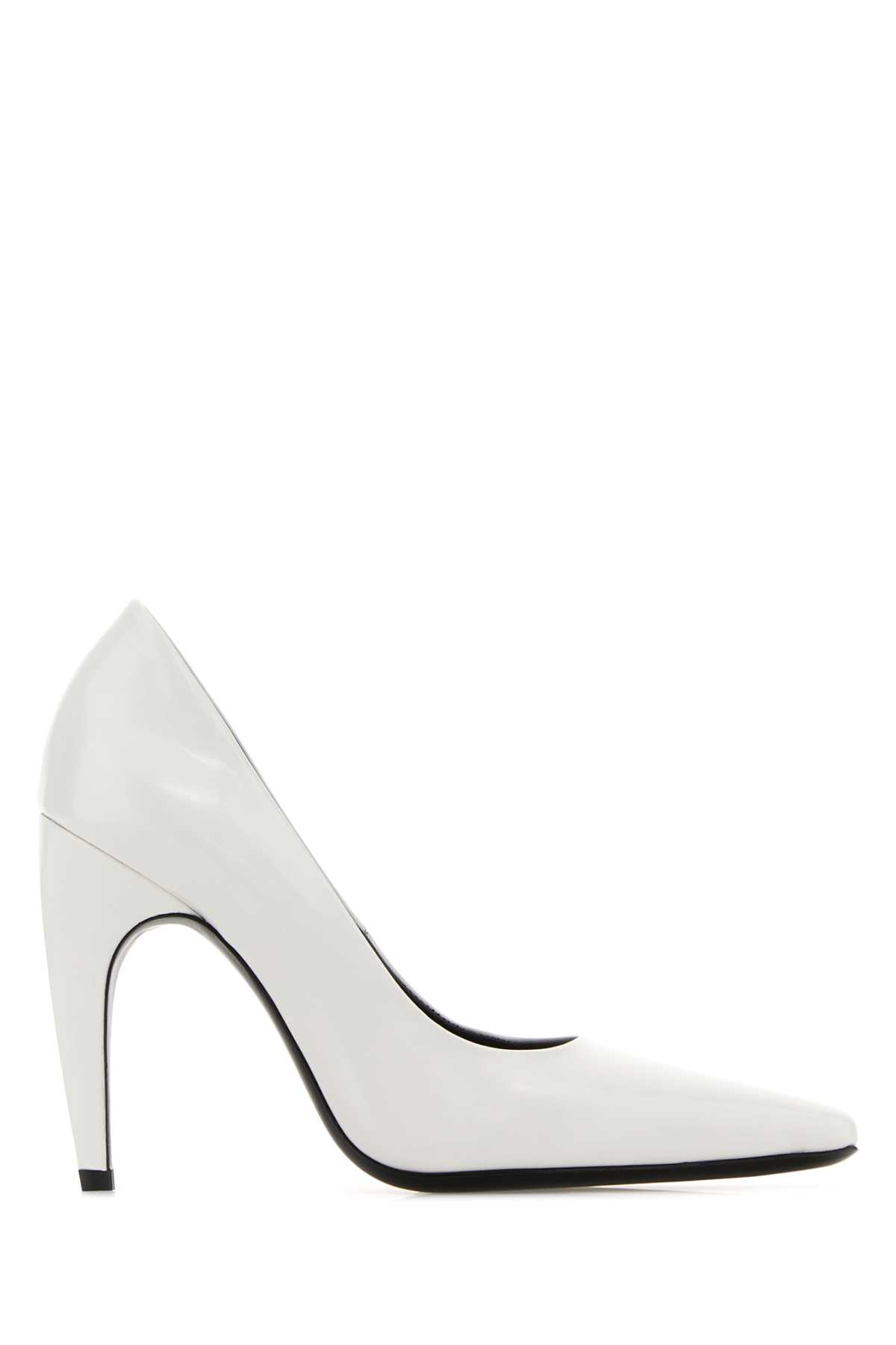 Jude Fame Pump In White Brushed Leather