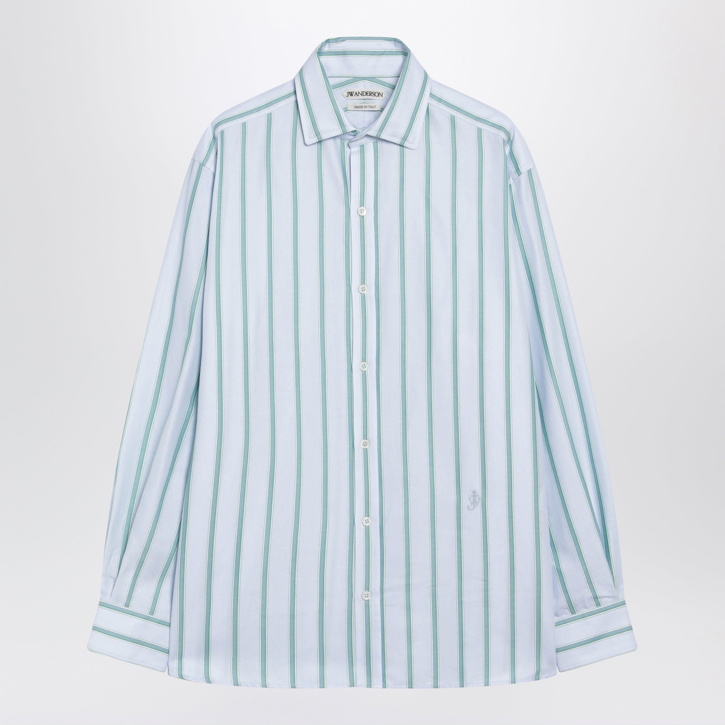 Light Blue Striped Cotton Shirt