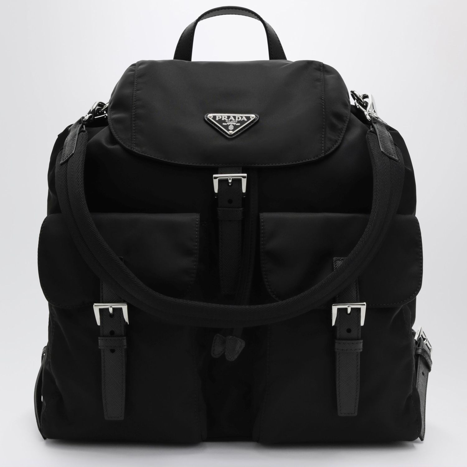 Large Black Renylon Backpack