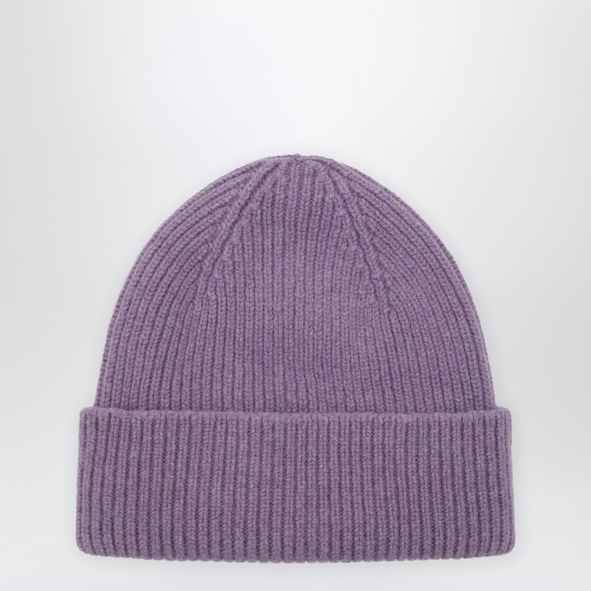 Beanie In Wool And Caregora In Lavender