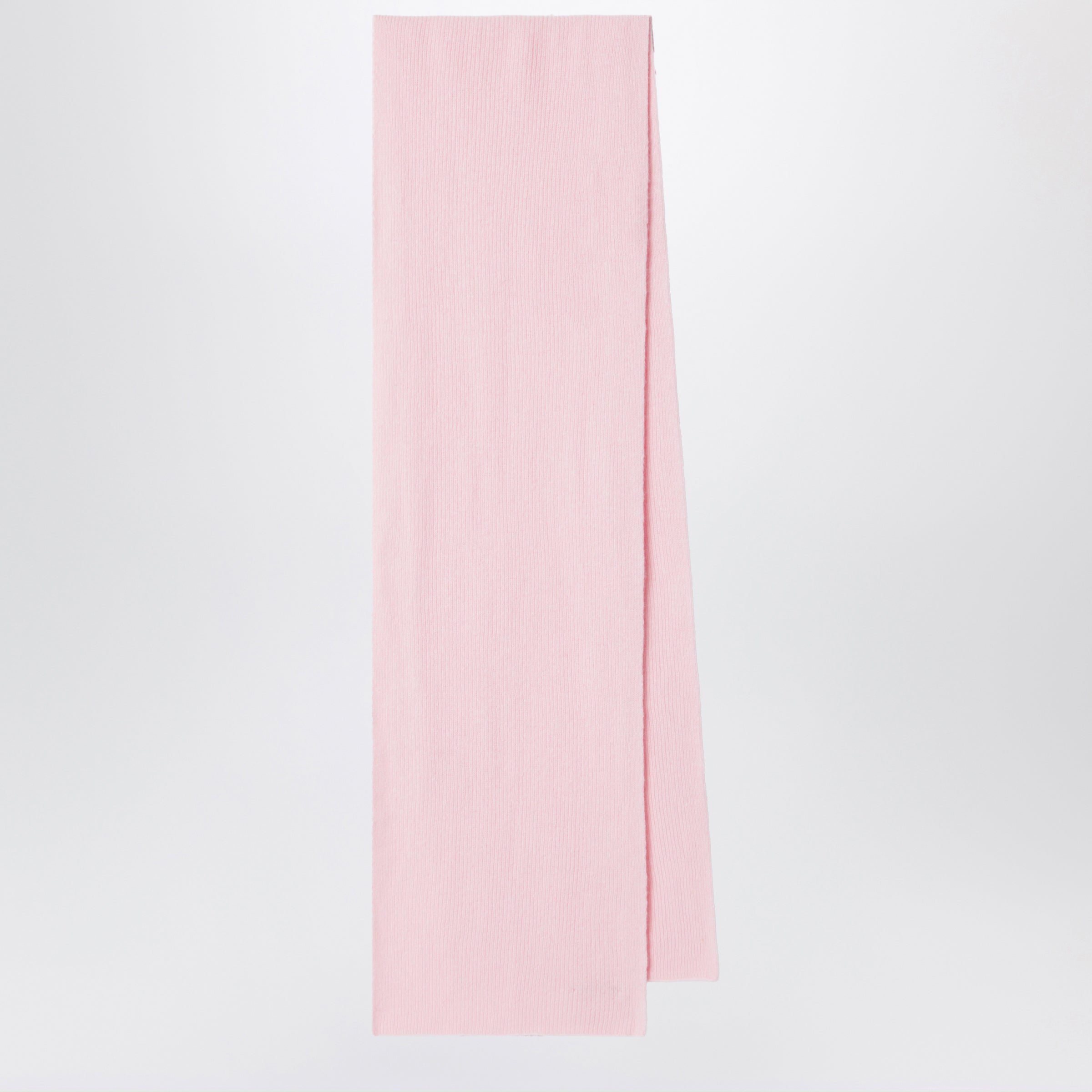 Scarf In Wool And Caregora In Blush