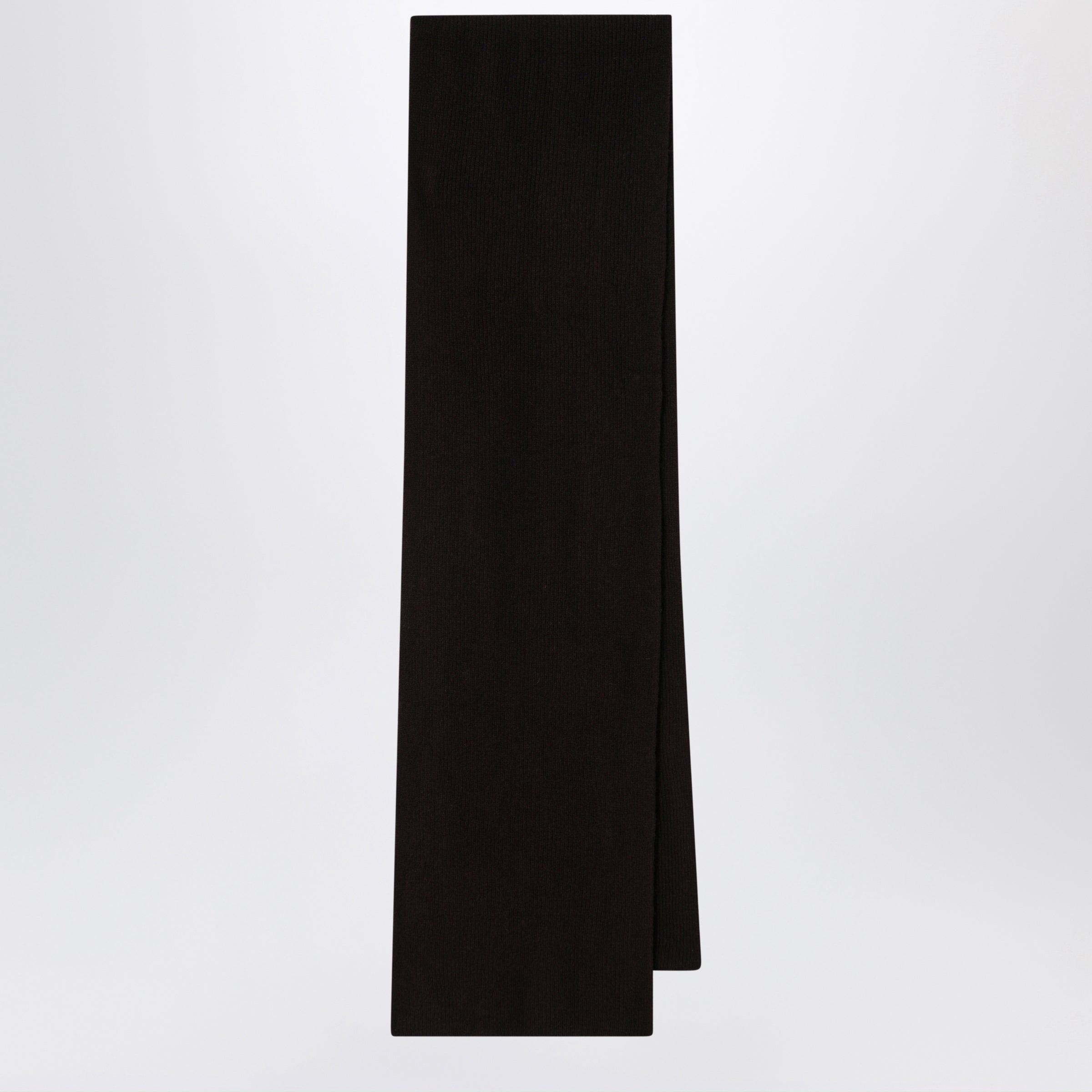 Scarf In Wool And Caregora In Espresso