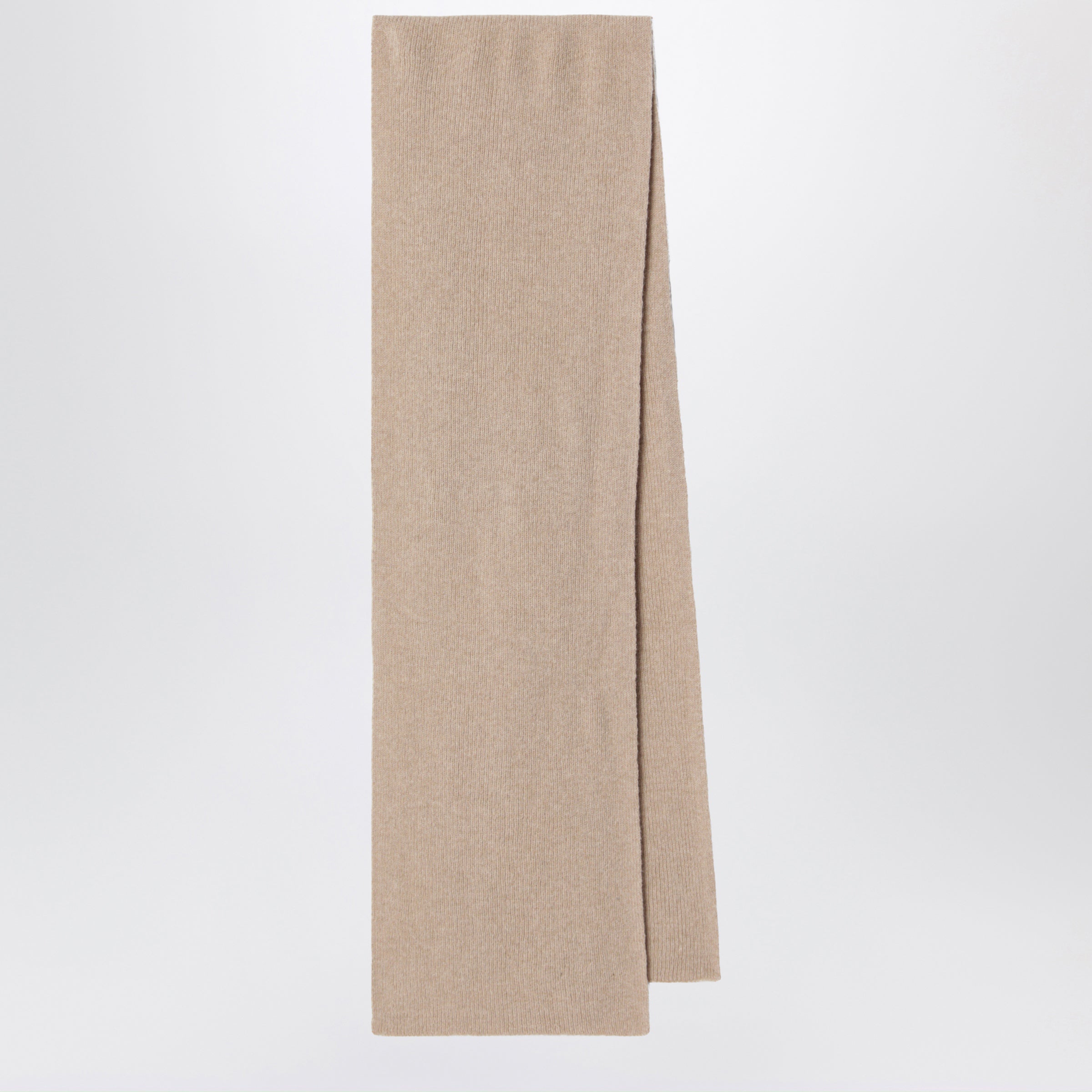 Scarf In Wool And Caregora In Sand