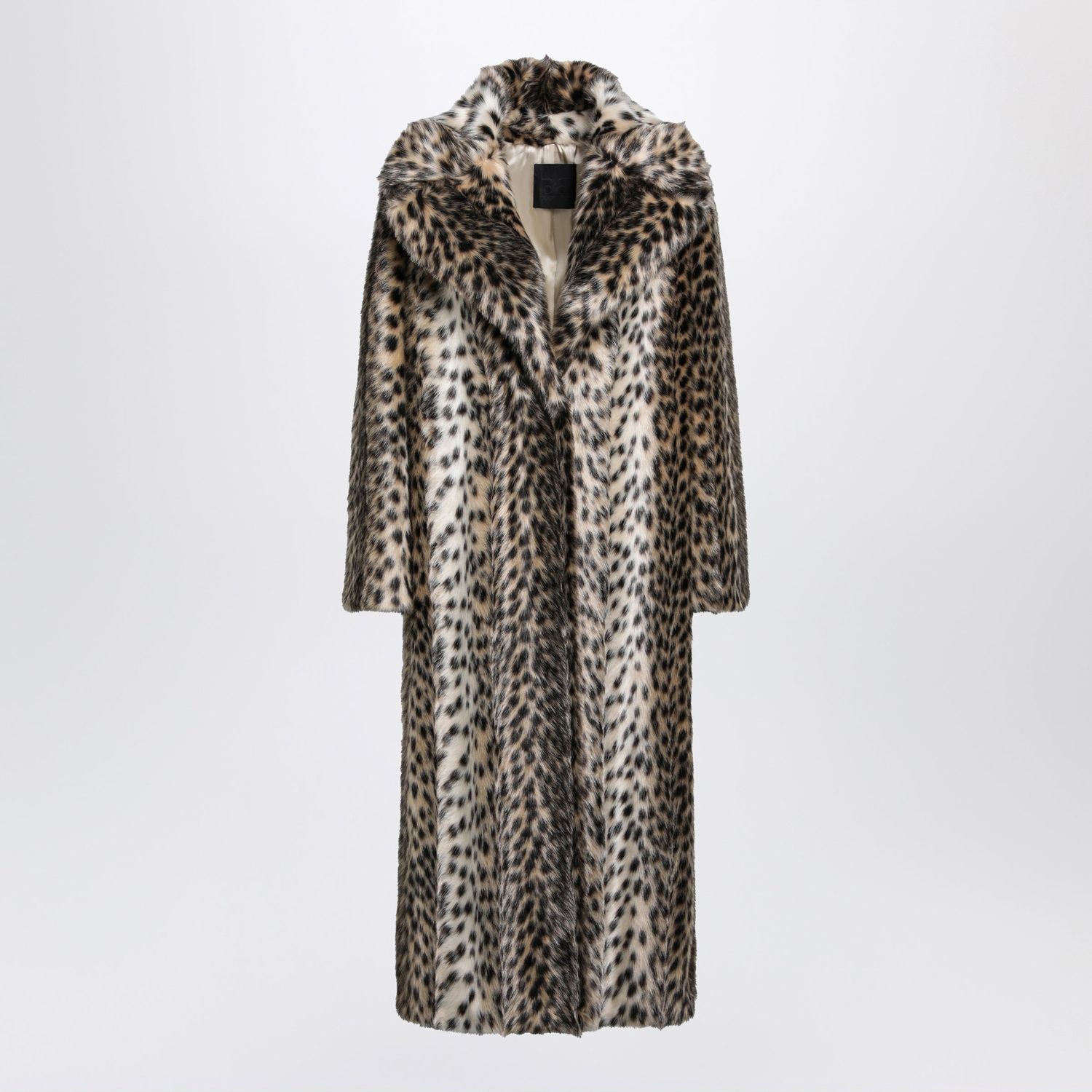 Bb Couture Leopardprint Faux Fur Coat In Beige