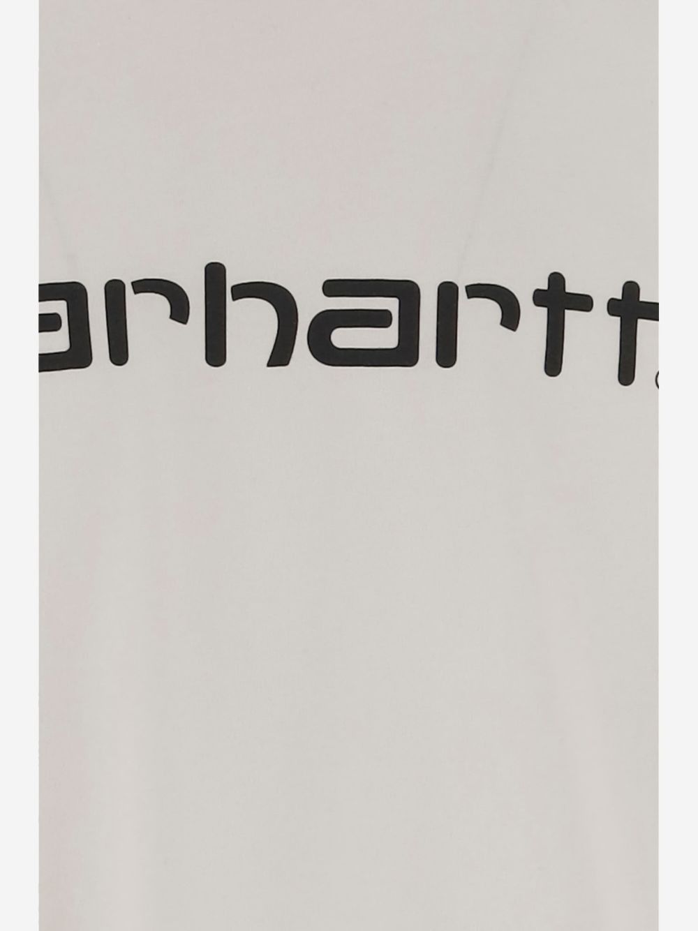 Carhartt Cotton T-shirt With Logo And Crew Neck In Neutral