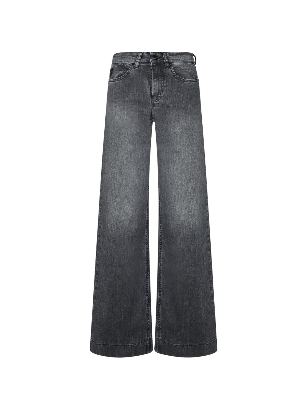 Black Cotton Elastane Jeans