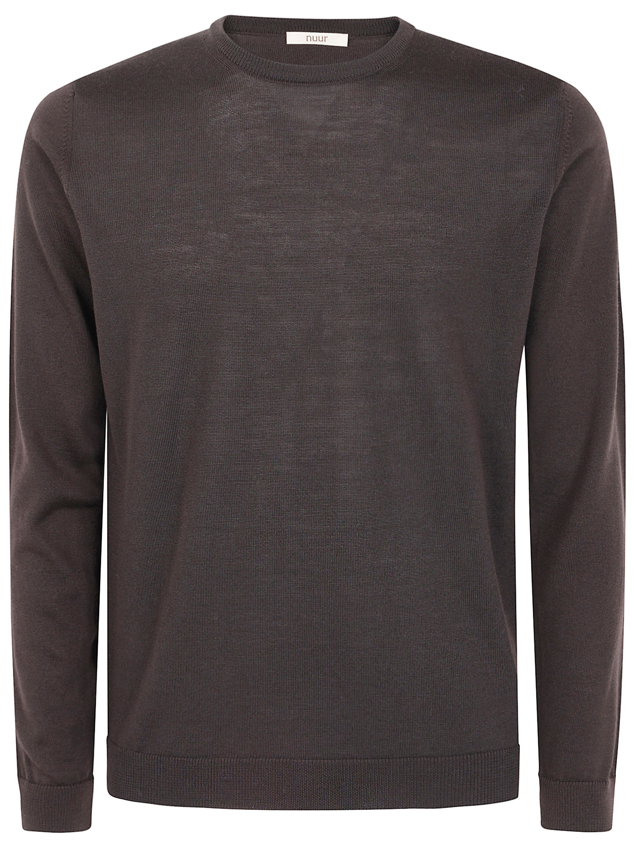 Nuur Long Sleeves Round Neck Sweater In Brown